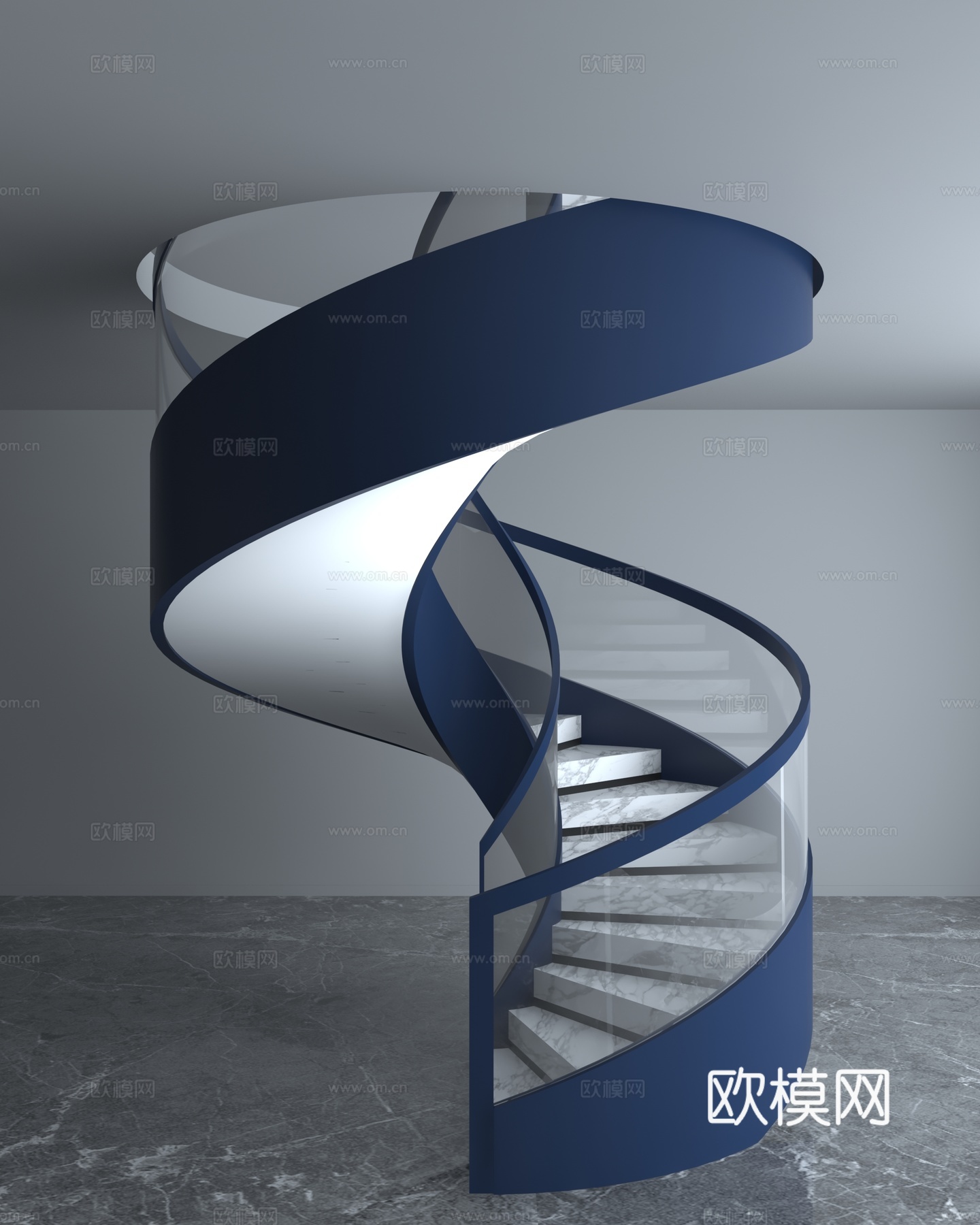 旋转楼梯3d模型