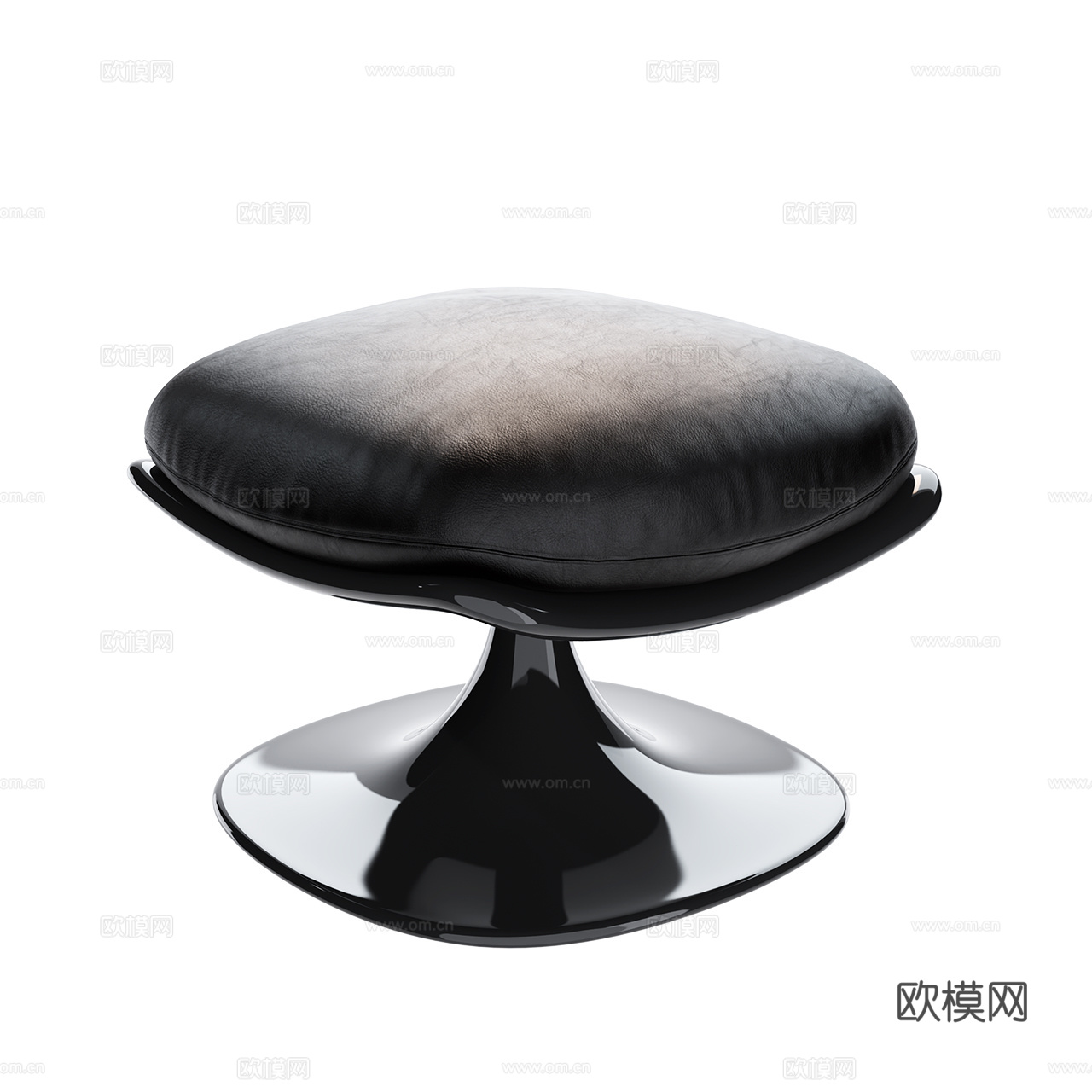 Minotti 现代脚踏 意式脚踏 极简脚踏 皮革凳子3d模型