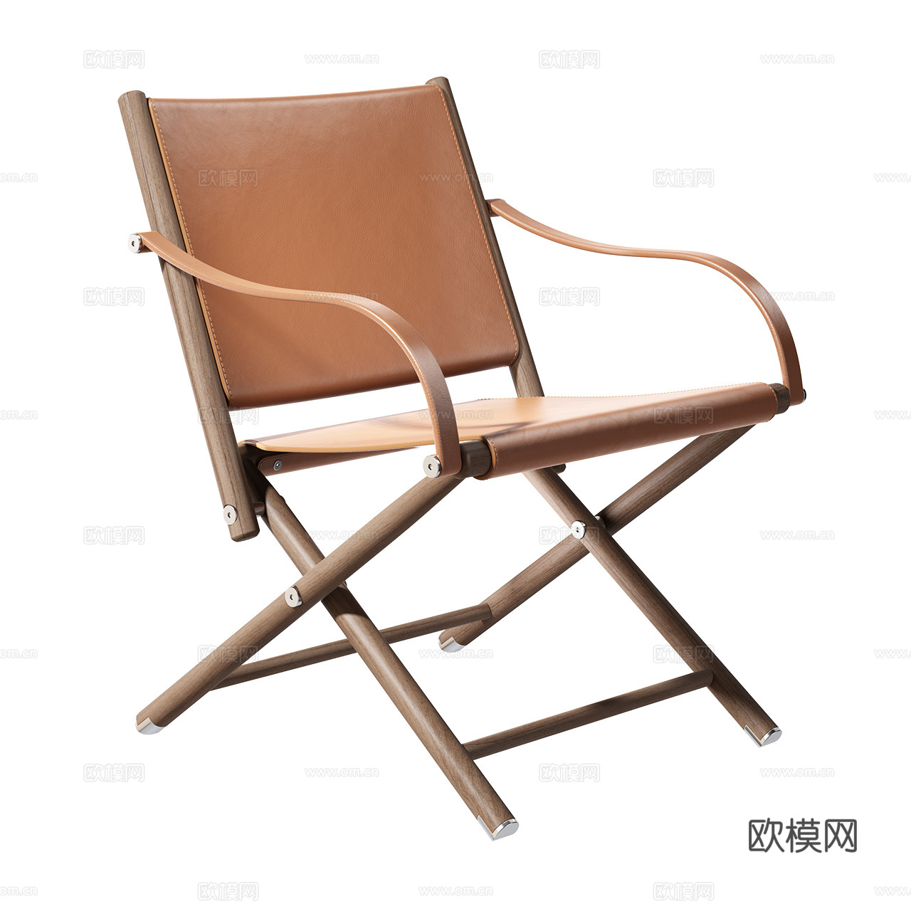 Flexform 现代休闲椅 扶手椅 皮革休闲椅 皮革扶手椅3d模型