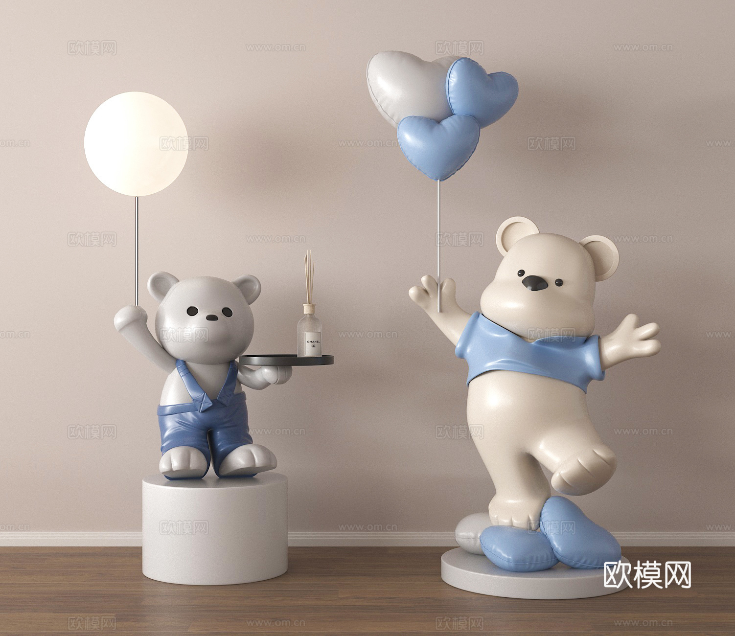 摆件饰品 玩偶摆件su模型