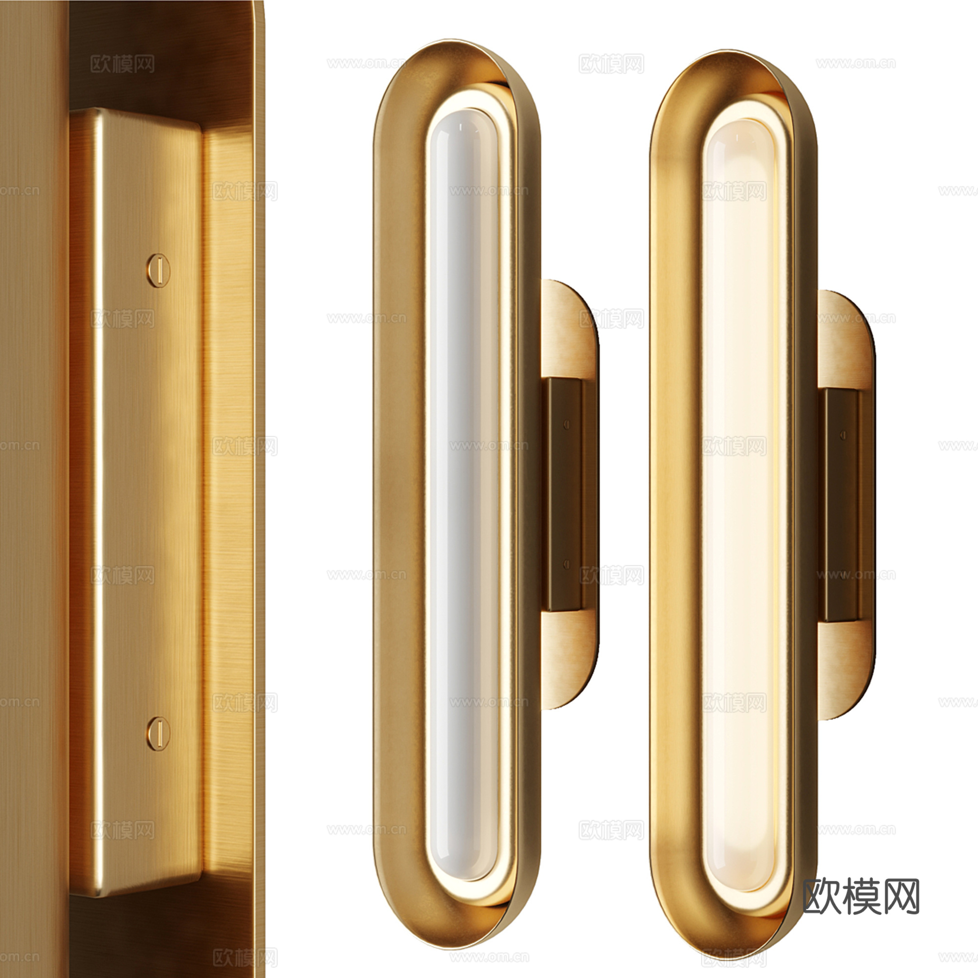 轻奢金属壁灯3d模型