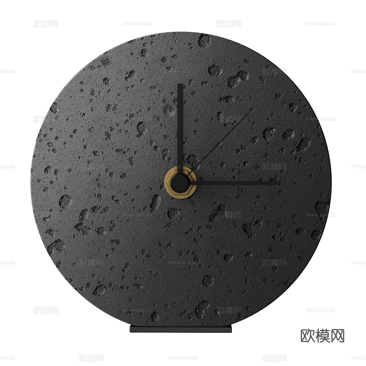 Buzao 极简时钟 桌面石钟 闹钟 圆形时钟3d模型