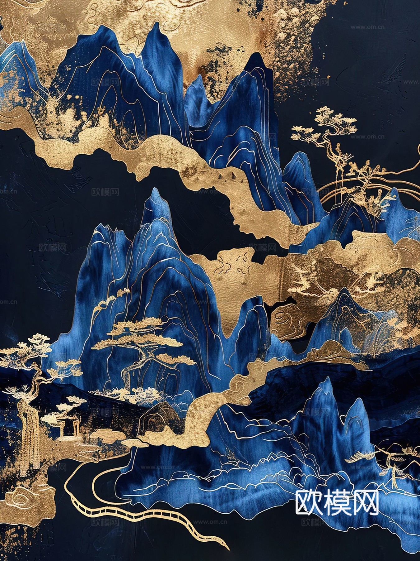 新中式国风壁纸壁画