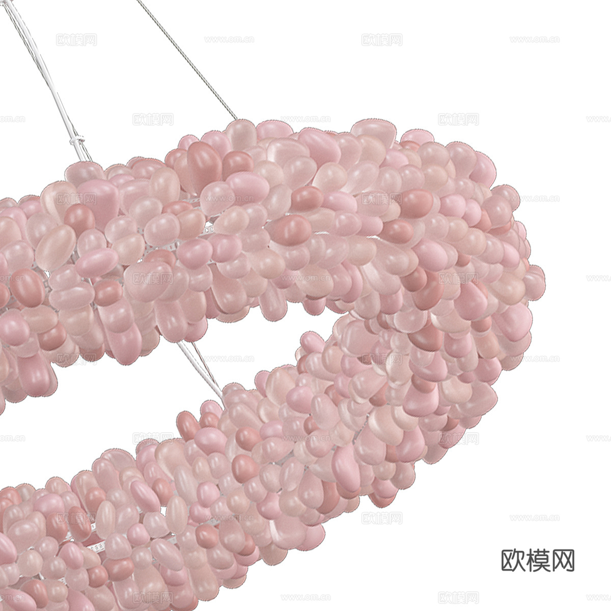 现代意式装饰吊灯3d模型