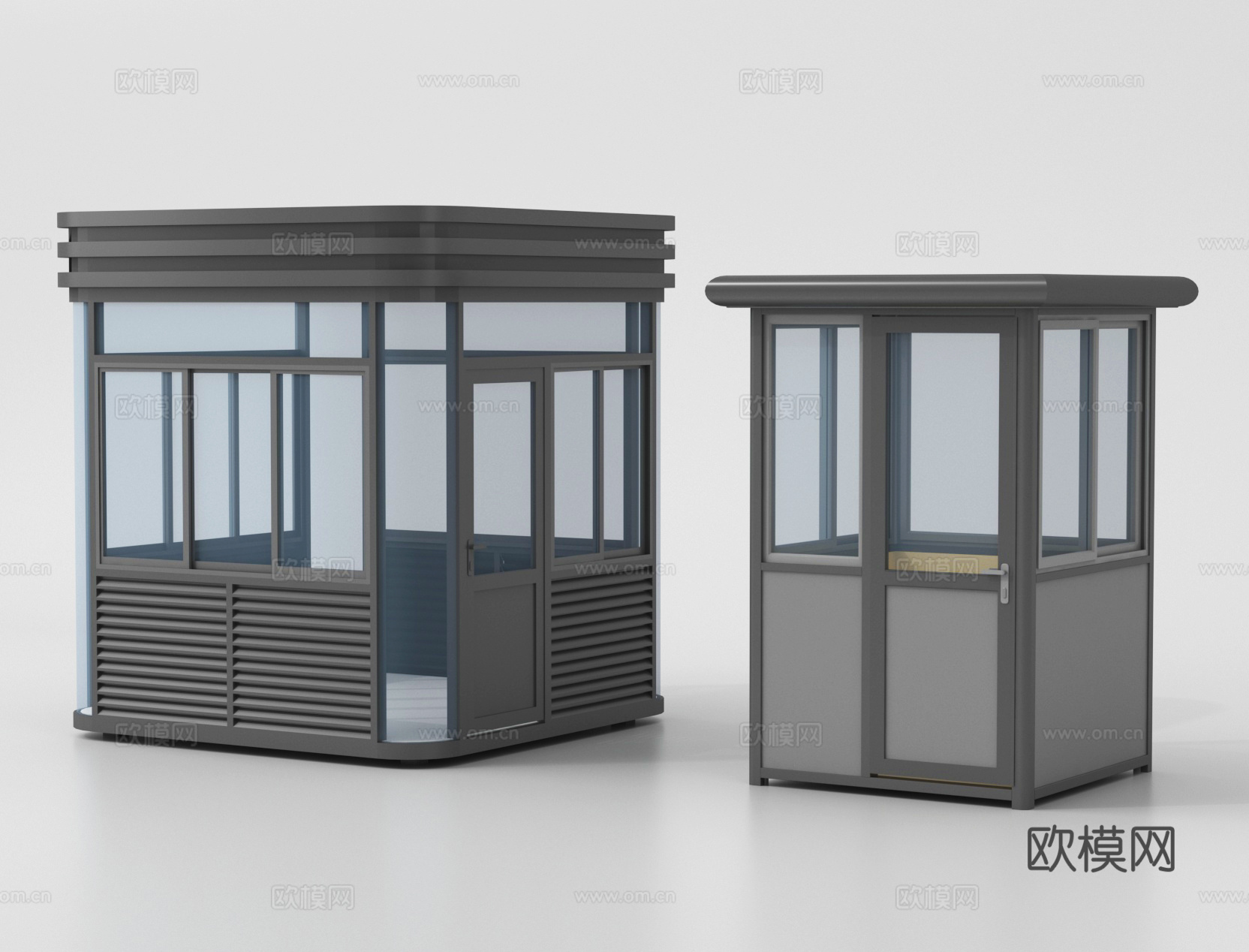 门卫亭 保安亭 岗亭 板房3d模型