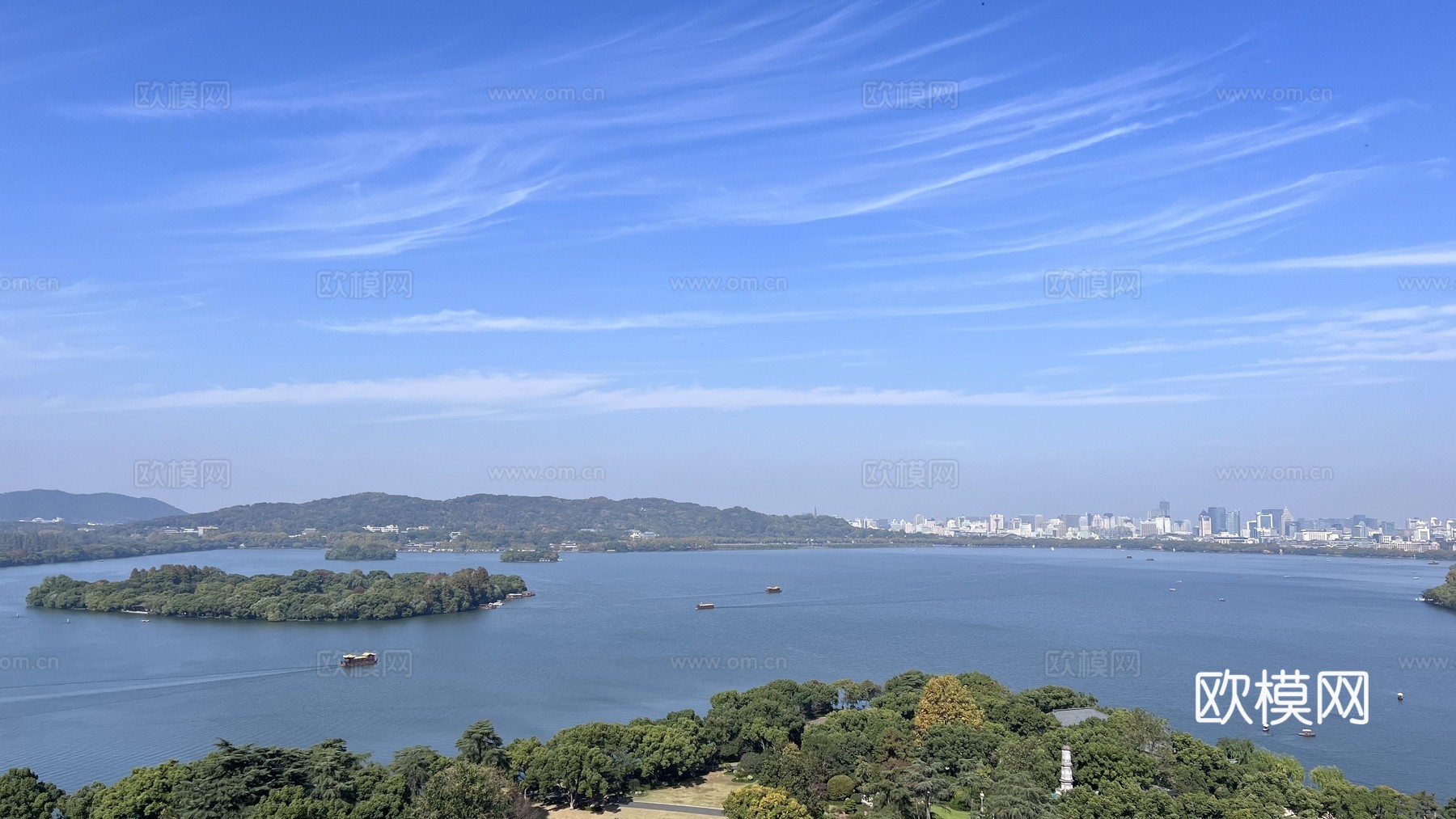 湖泊 西湖风景