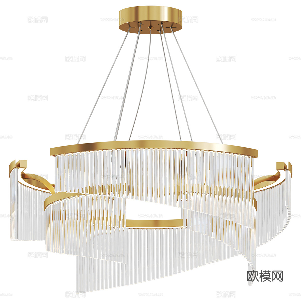 现代轻奢 Maytoni - Estetica 72W 吊灯3d模型