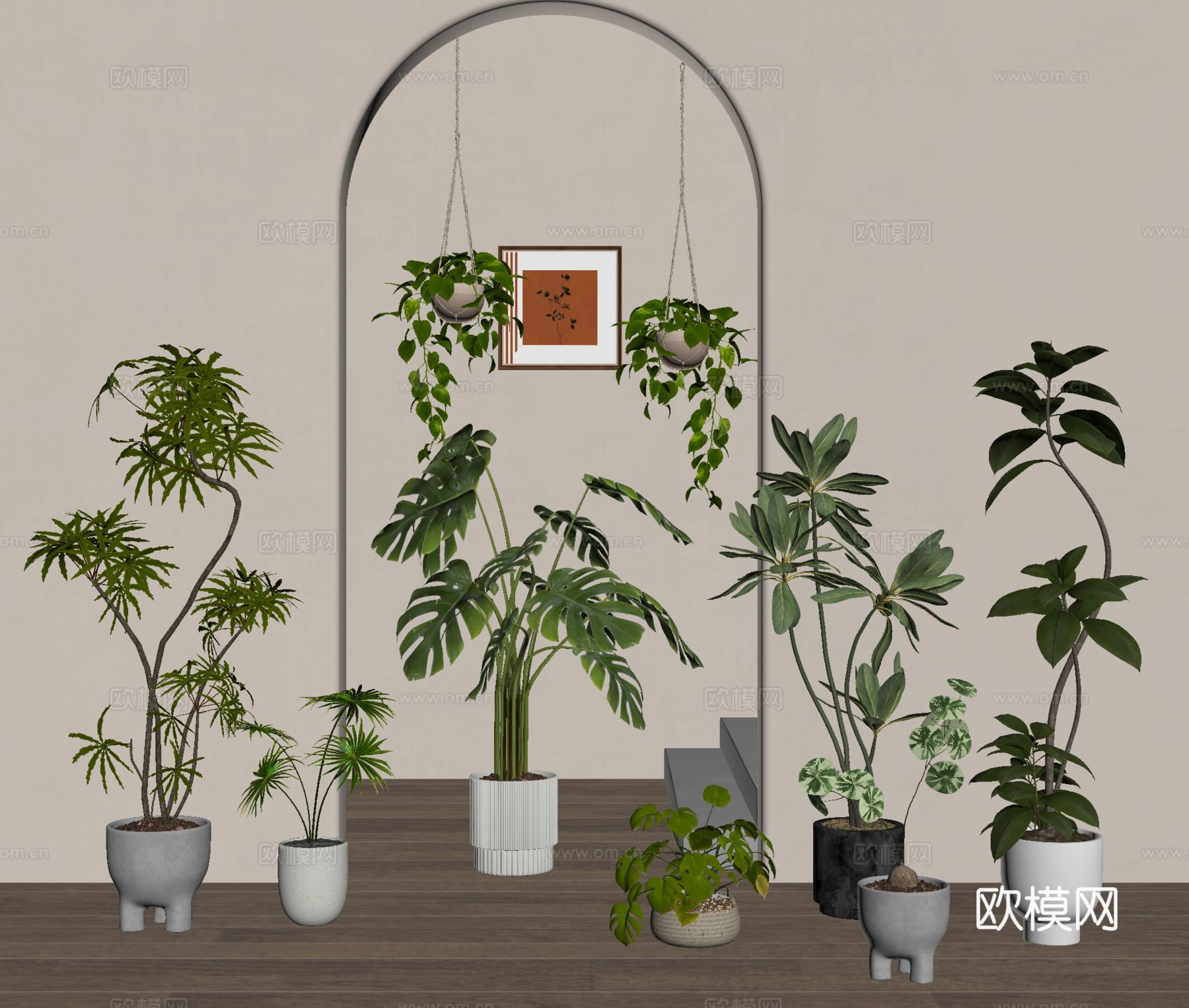 盆栽 绿植 植物 盆景su模型