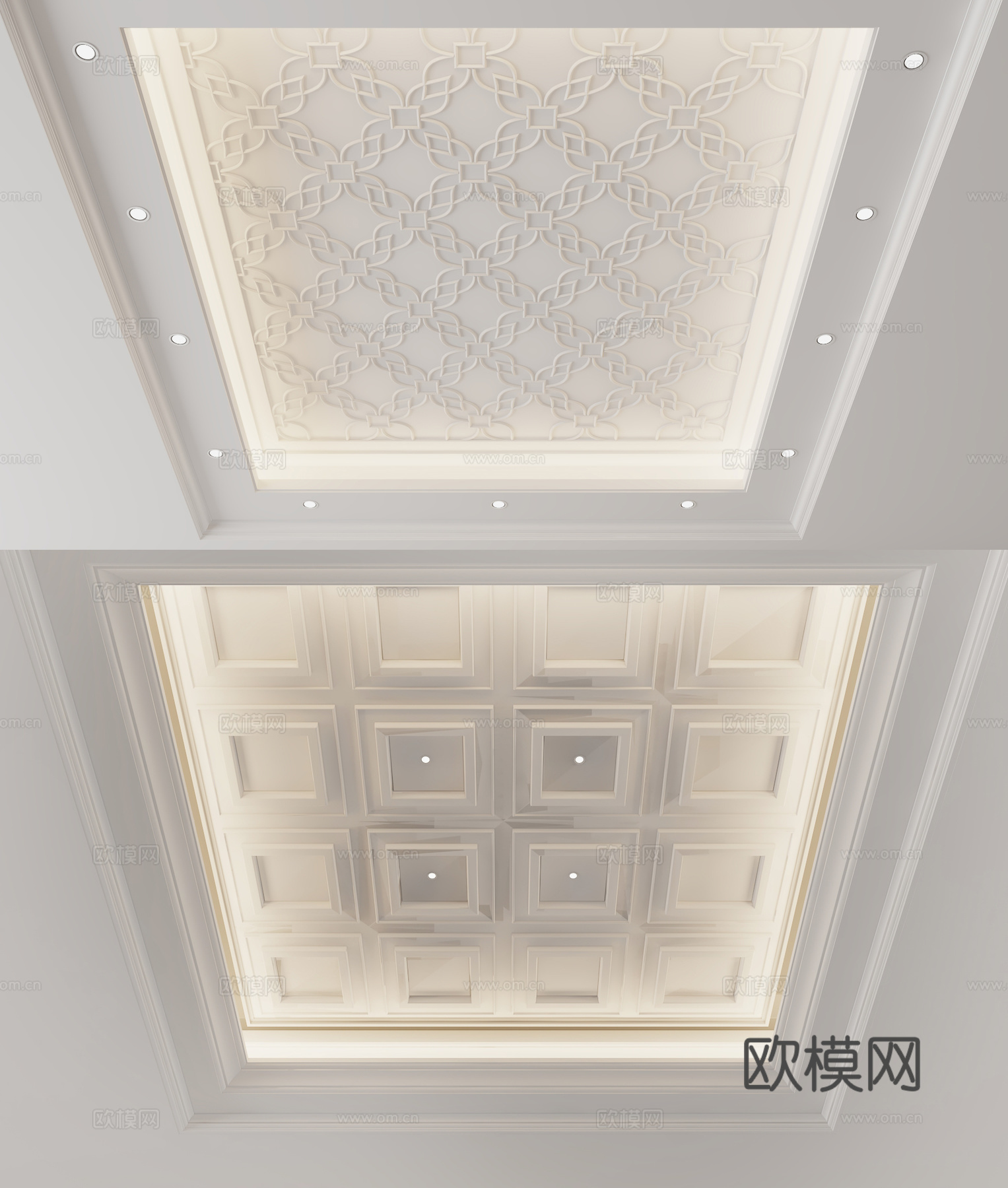 欧式天花吊顶3d模型