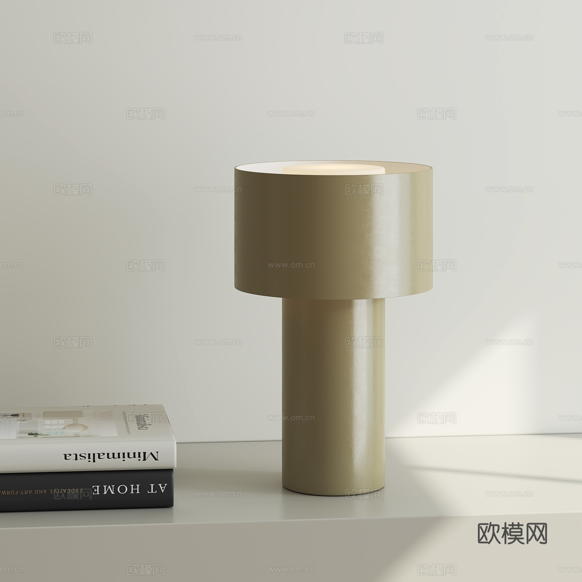 现代极简台灯3d模型