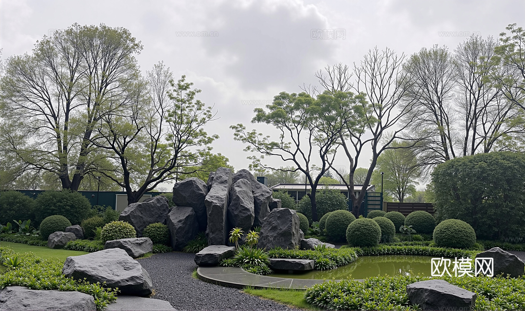 白天小区外景