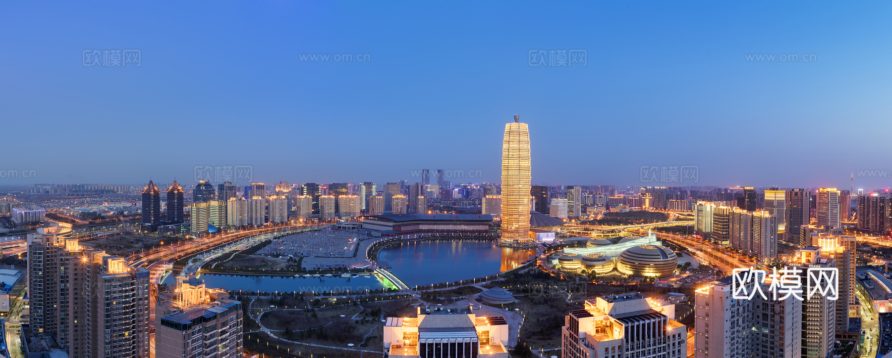 城市 夜景 郑州