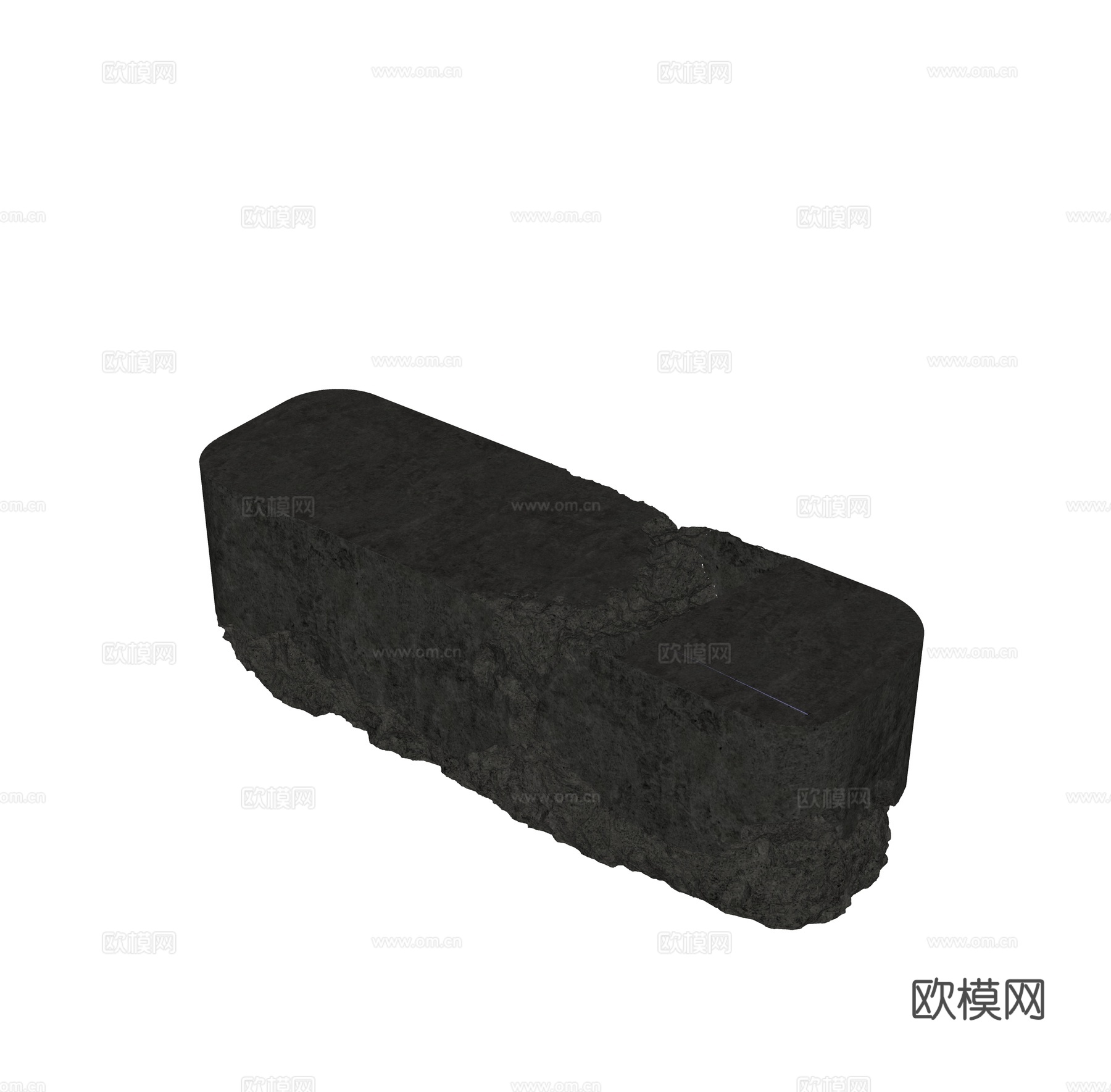 现代石材接待台 水吧台su模型