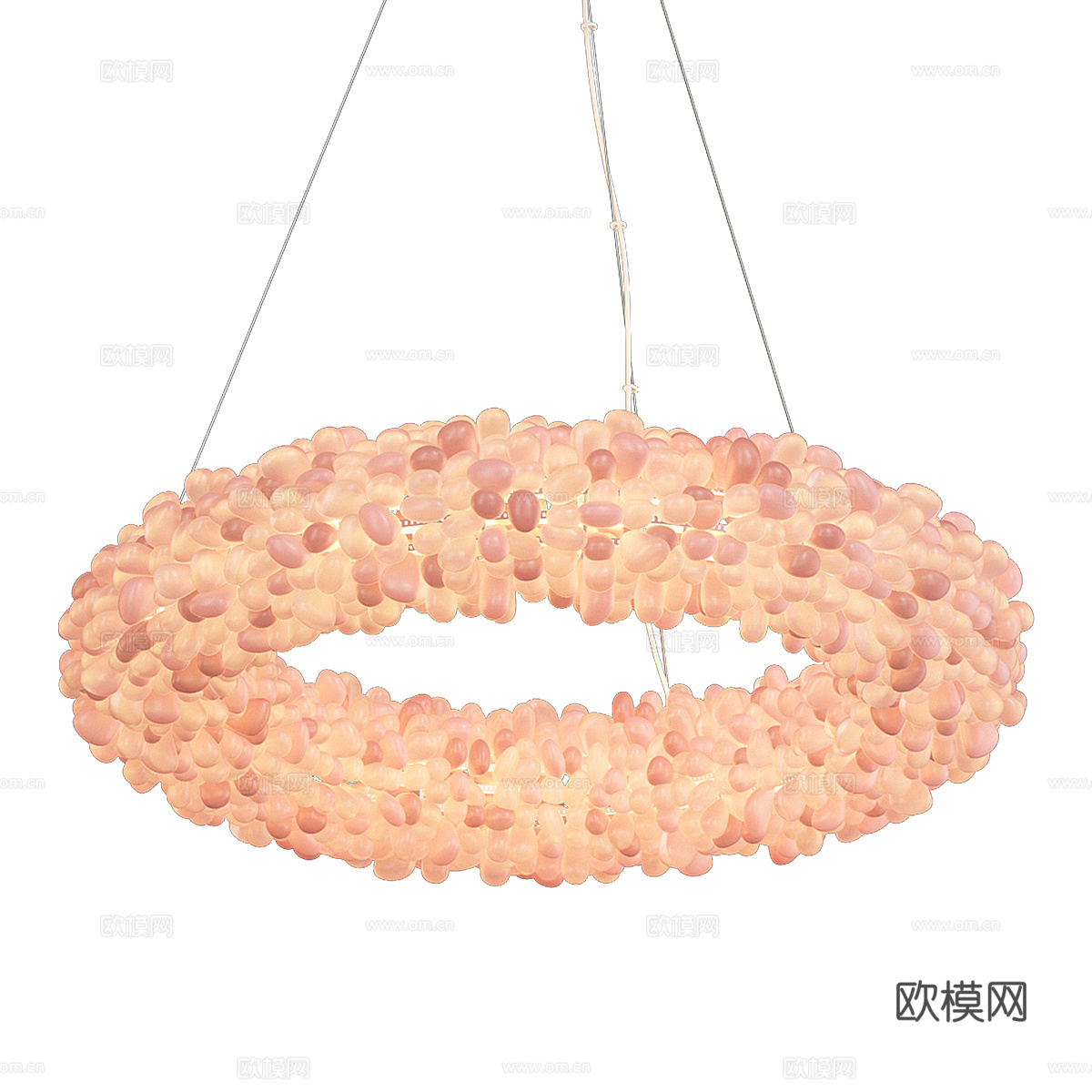 现代意式装饰吊灯3d模型