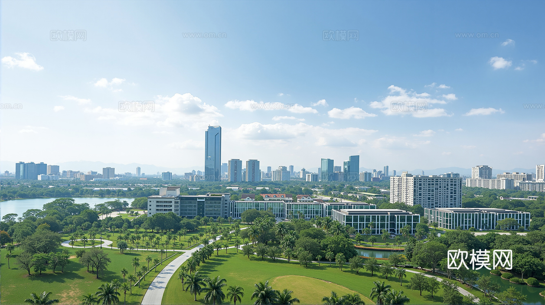 白天城市外景