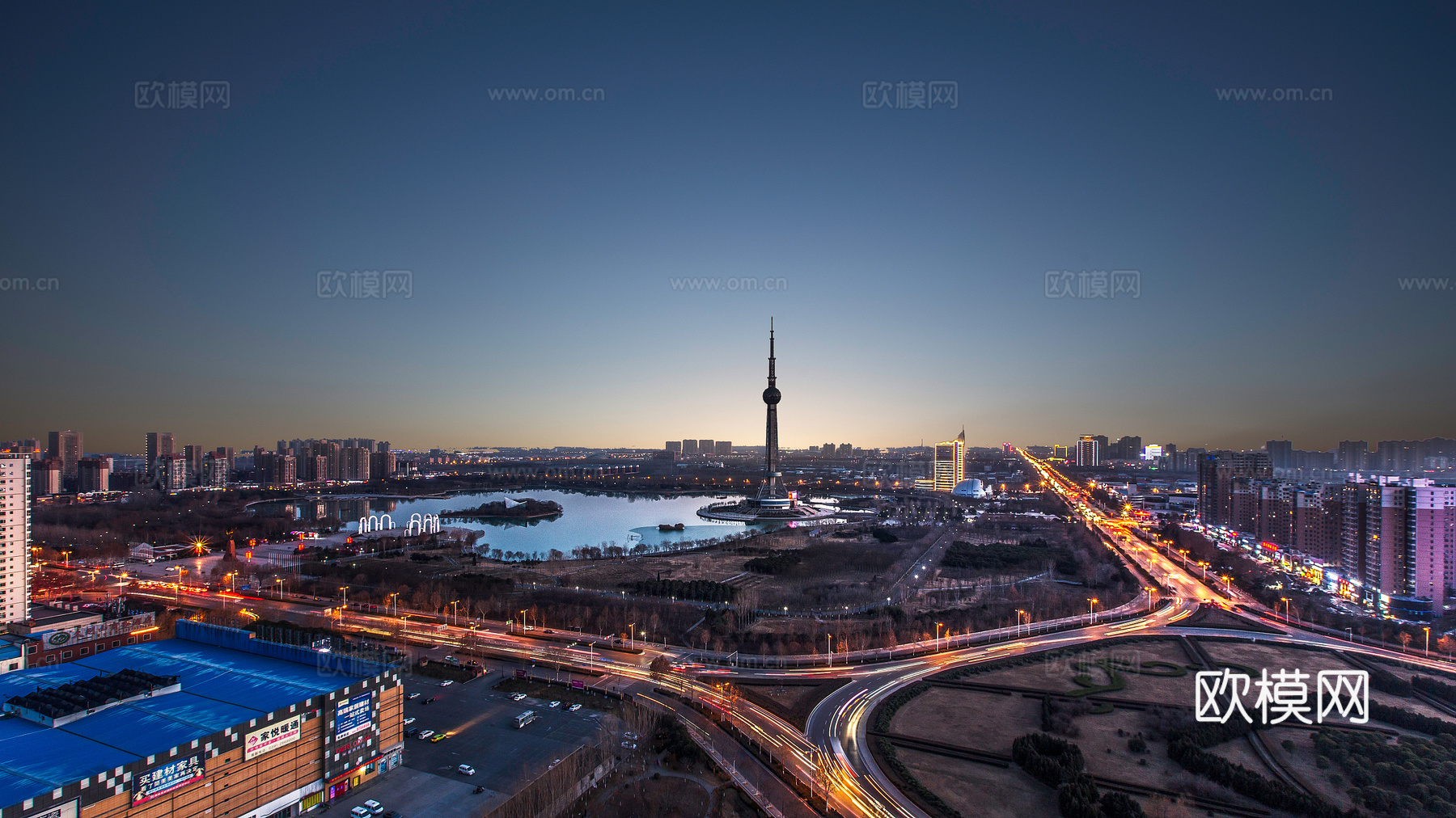 城市 夜景  郑州