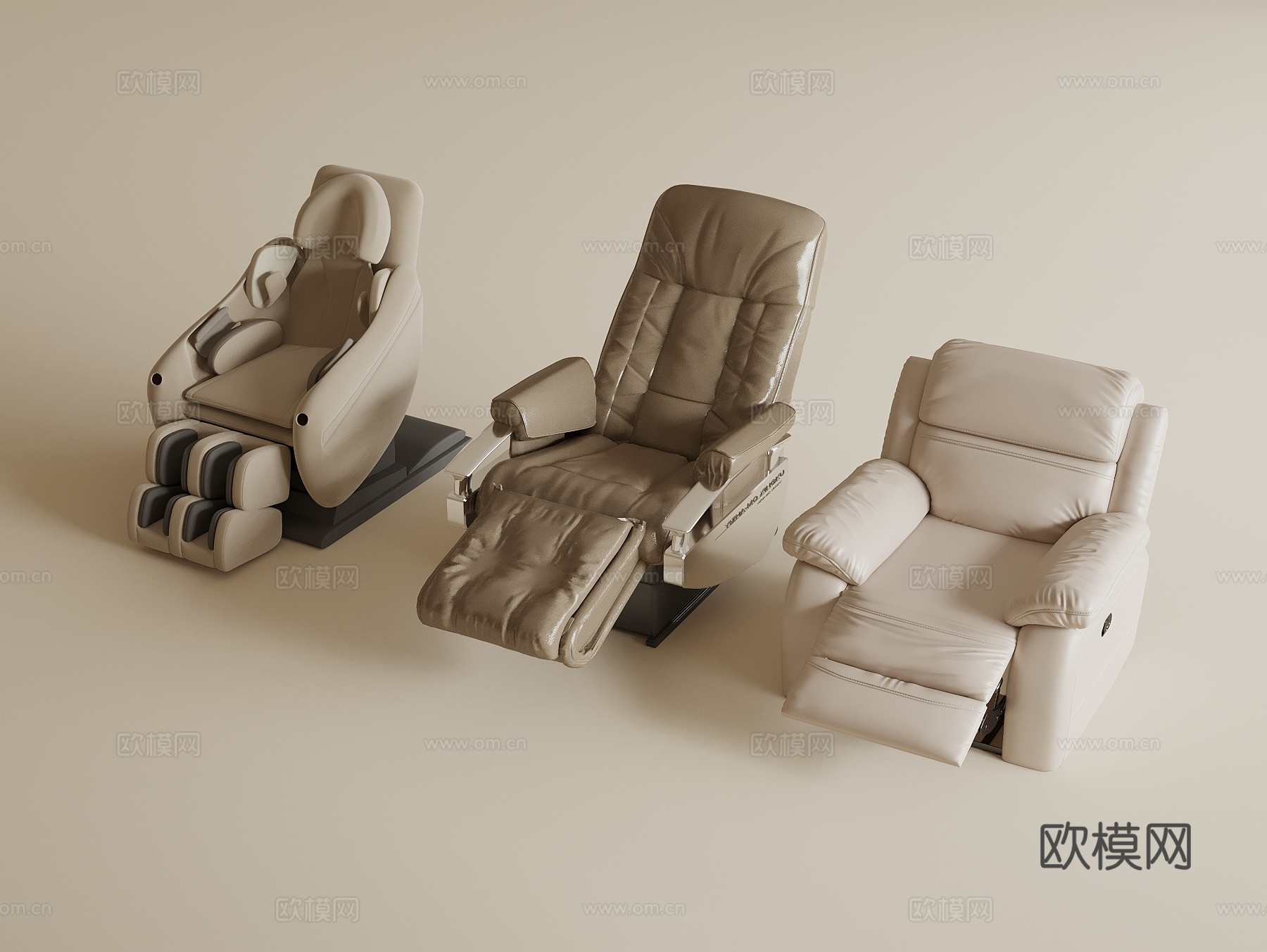 现代按摩椅3d模型