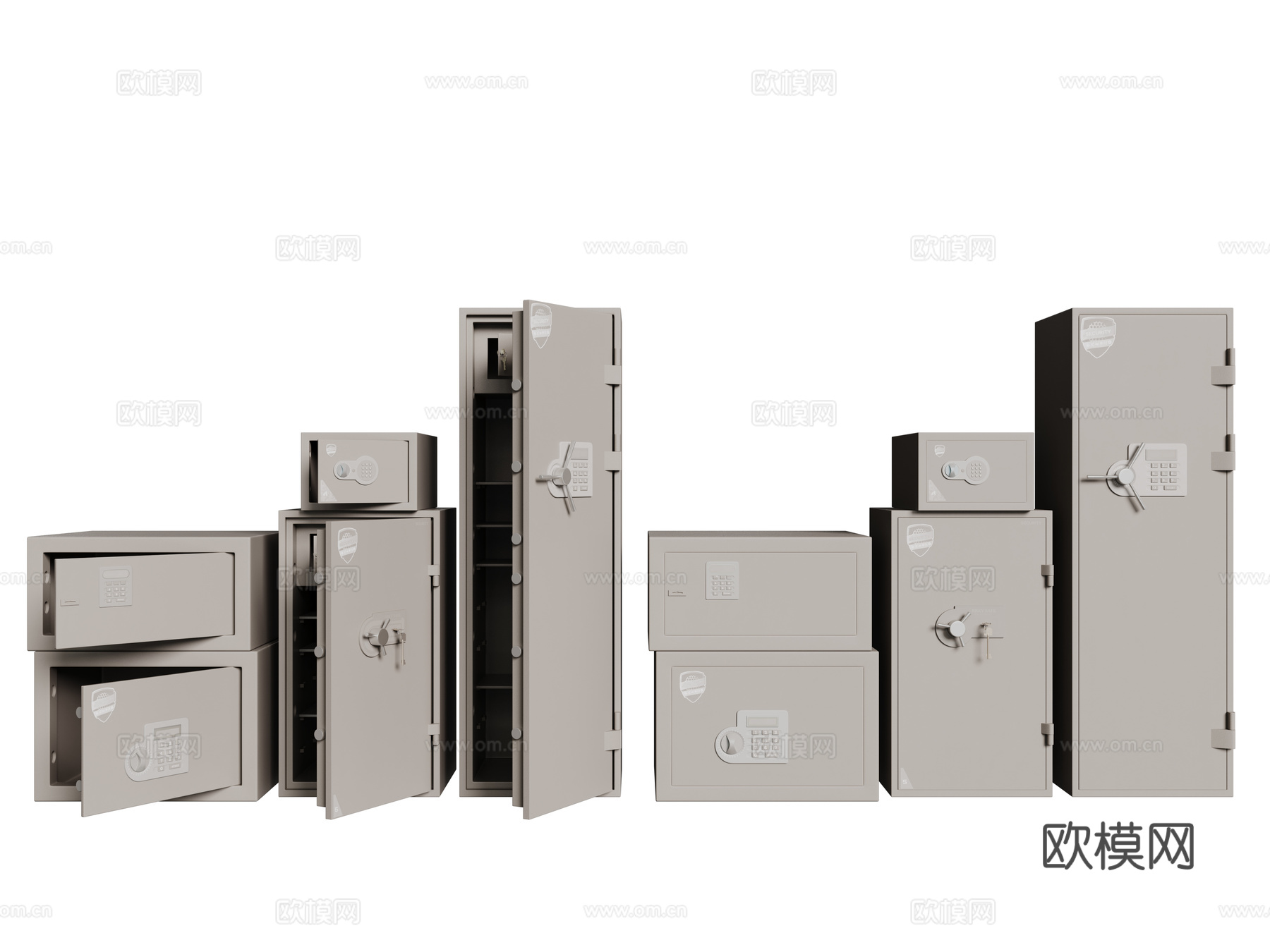 现代保险柜 保险箱su模型