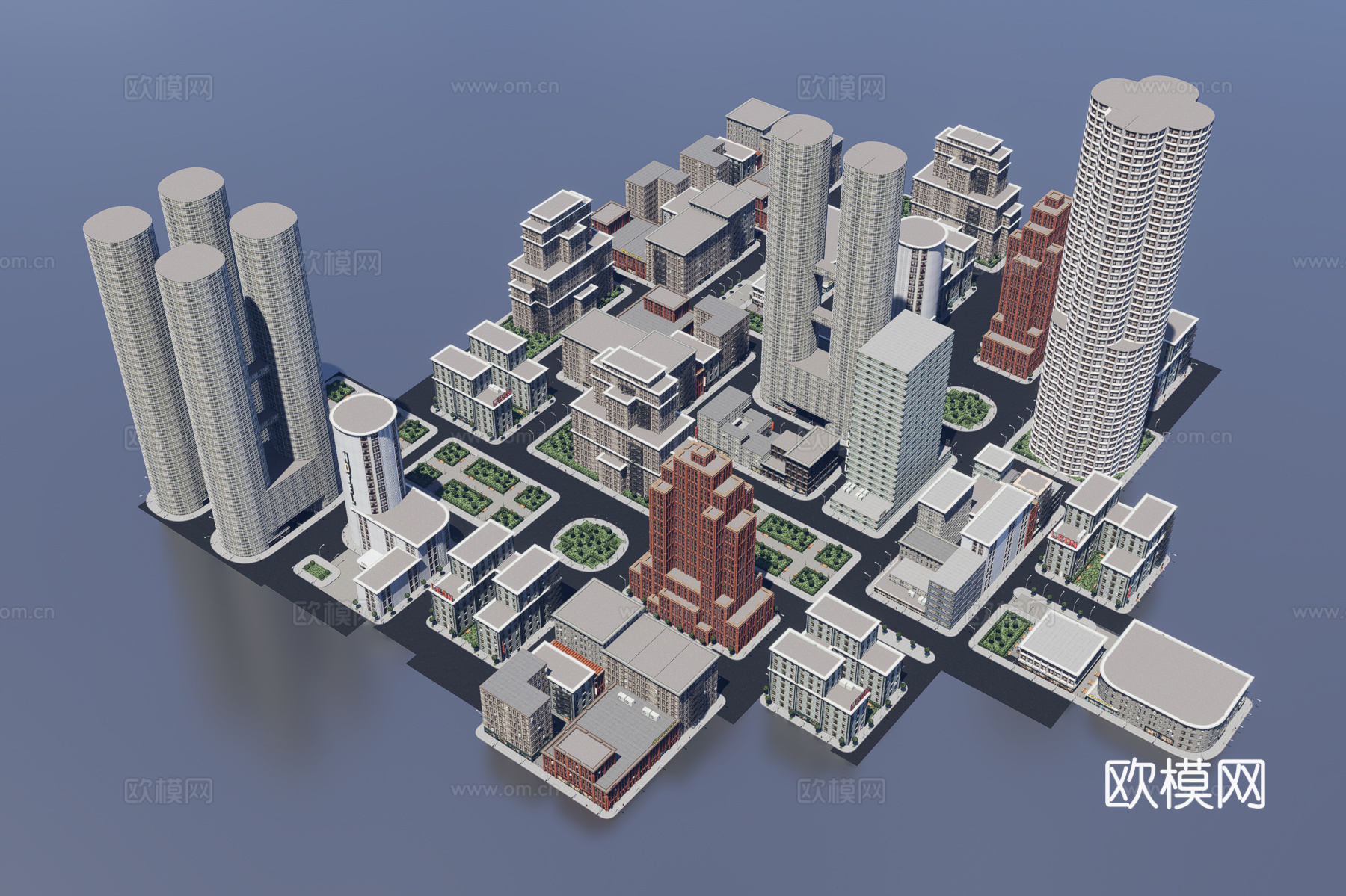 城市建筑群3d模型
