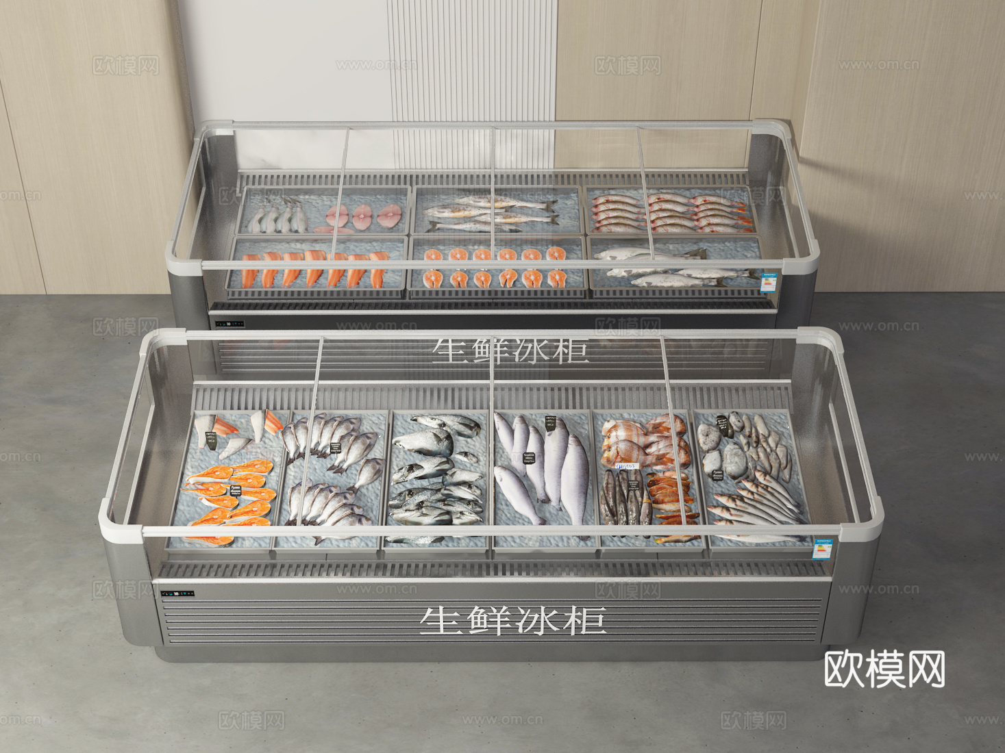 海鲜柜3d模型