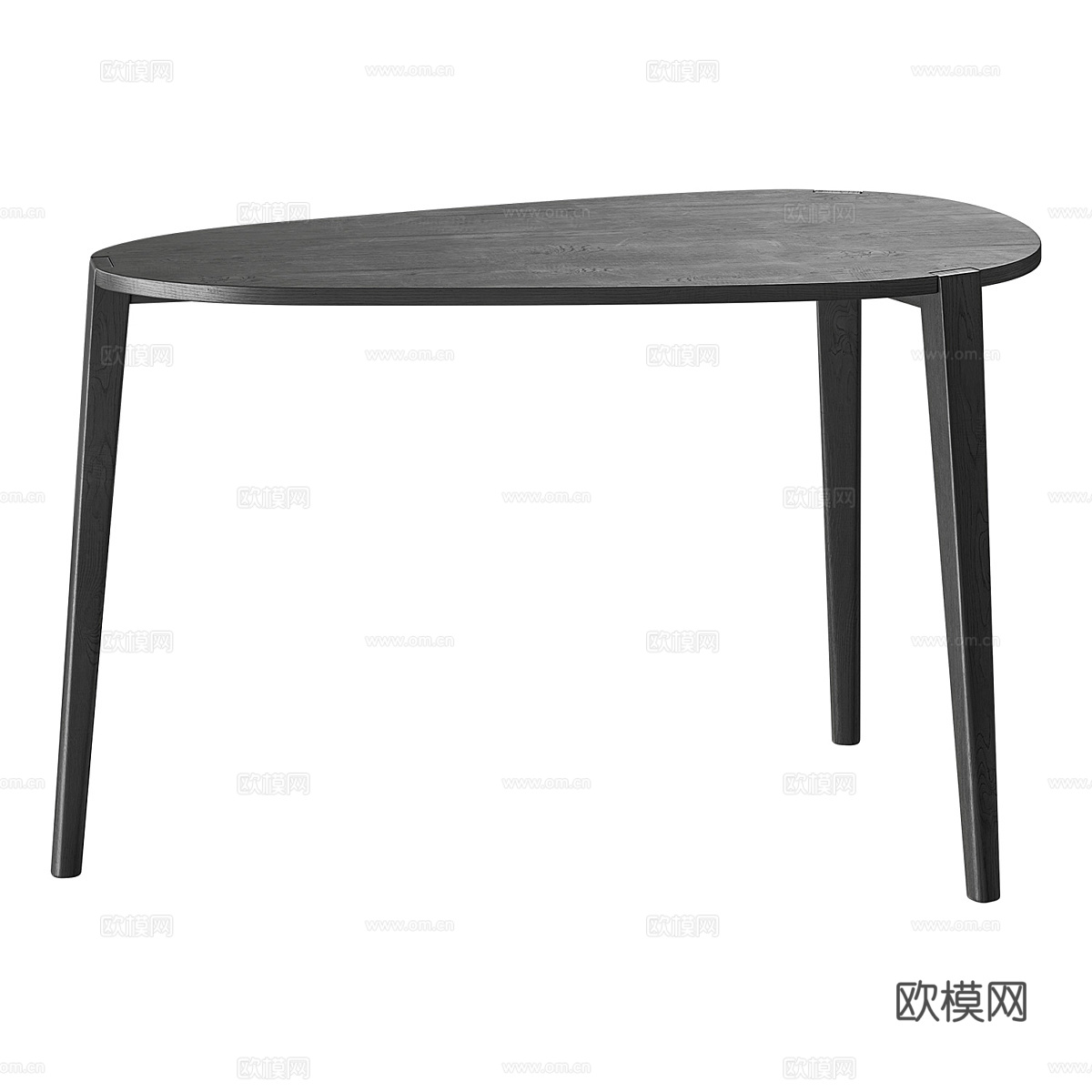 现代意式实木小茶桌3d模型
