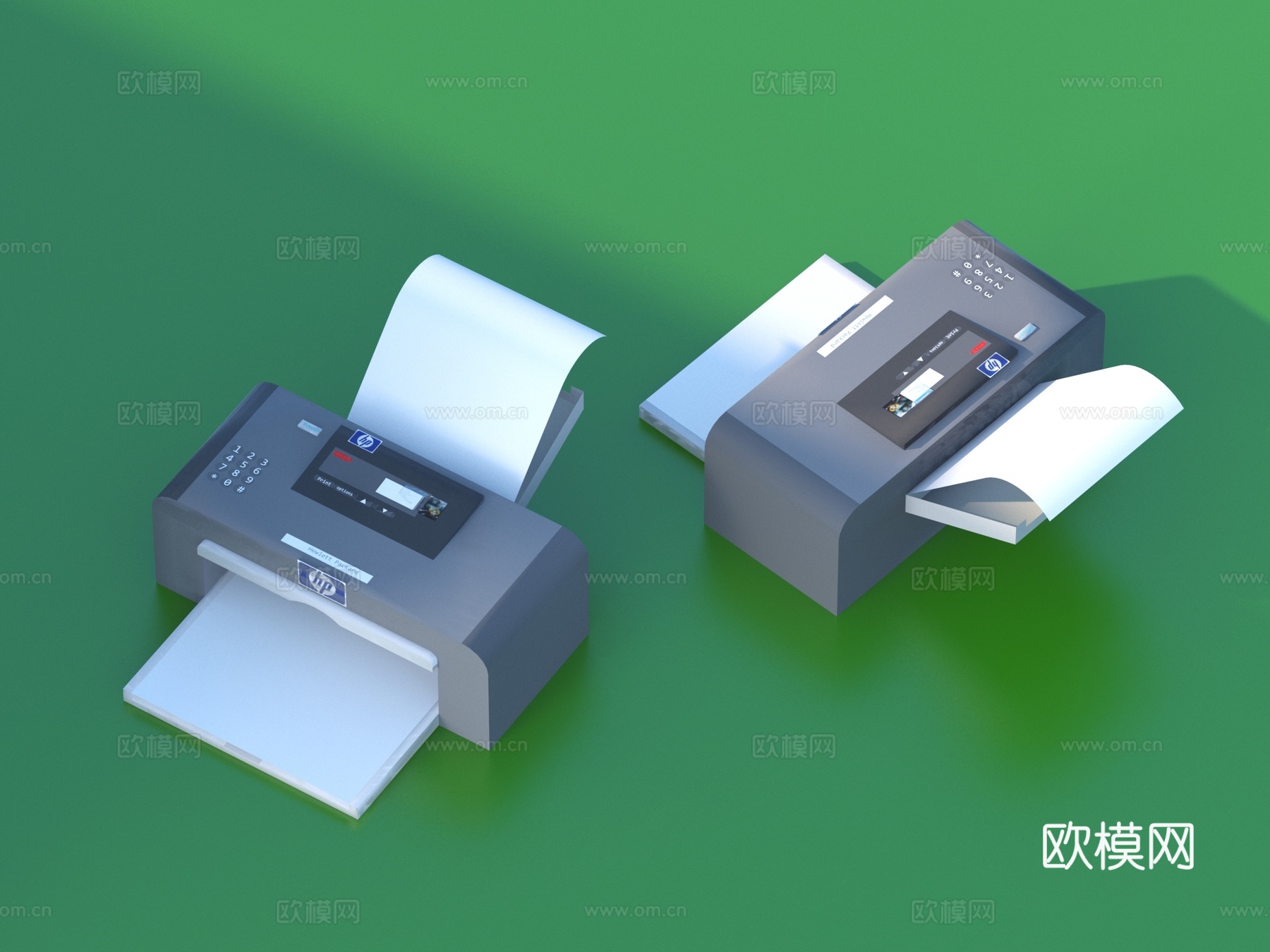 打印机 复印机 扫描机  办公设备3d模型