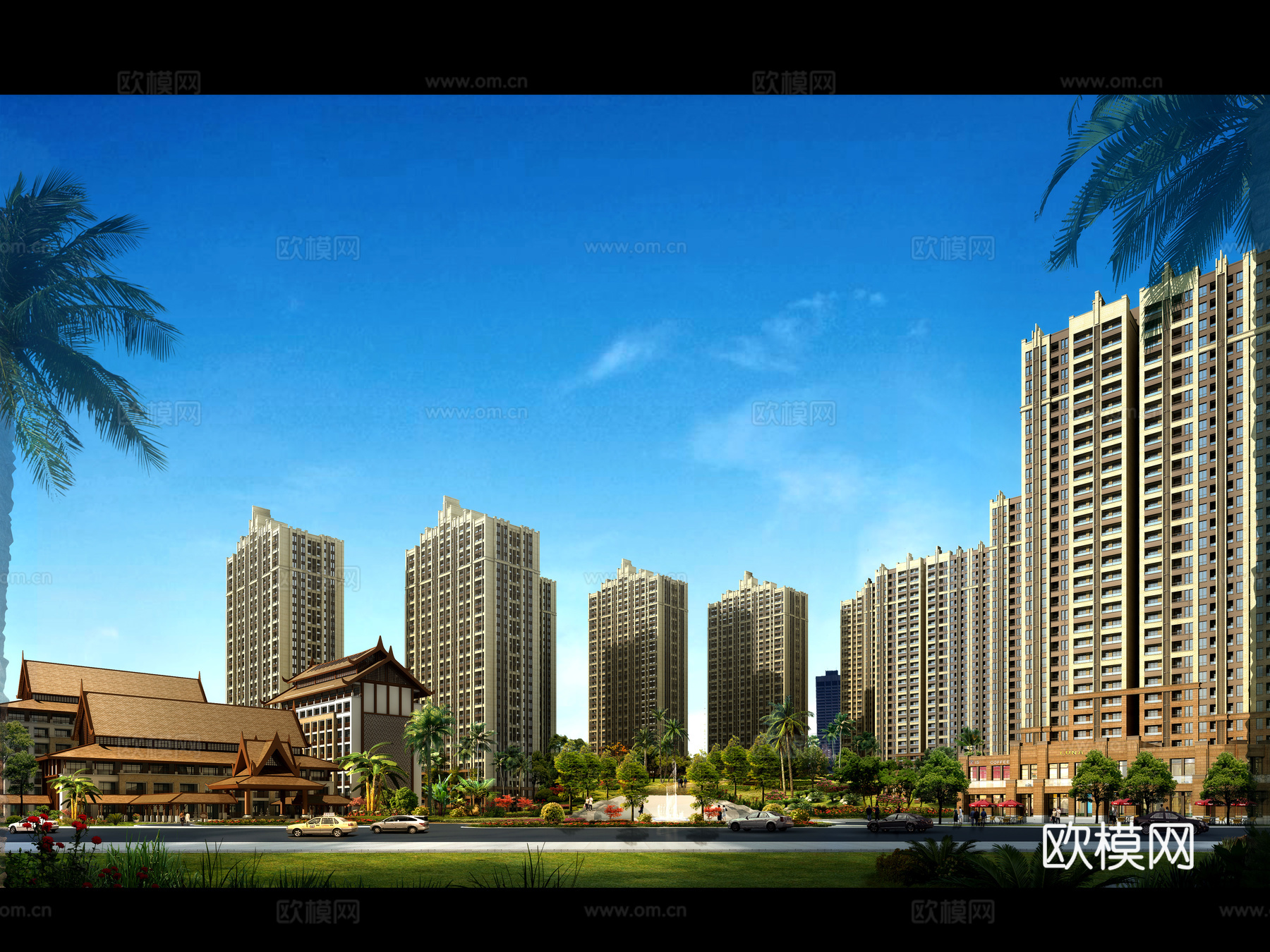 ArtDeco建筑风格住宅模型su模型