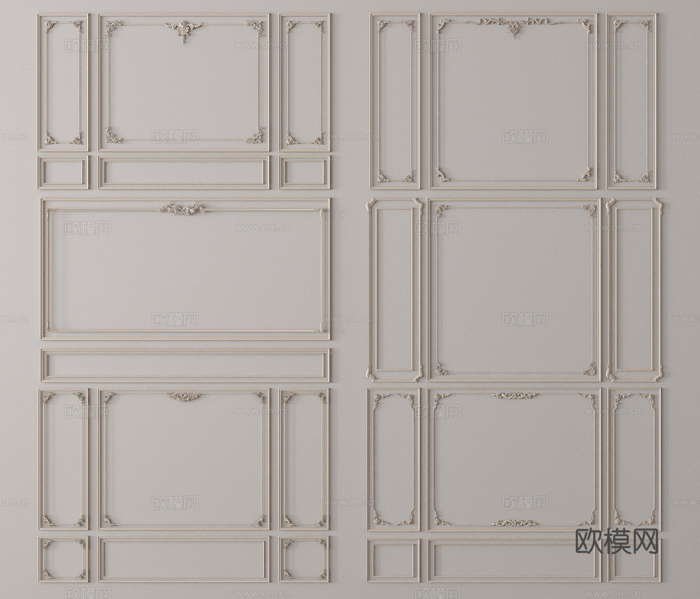 线条 石膏线 角线 檐线3d模型