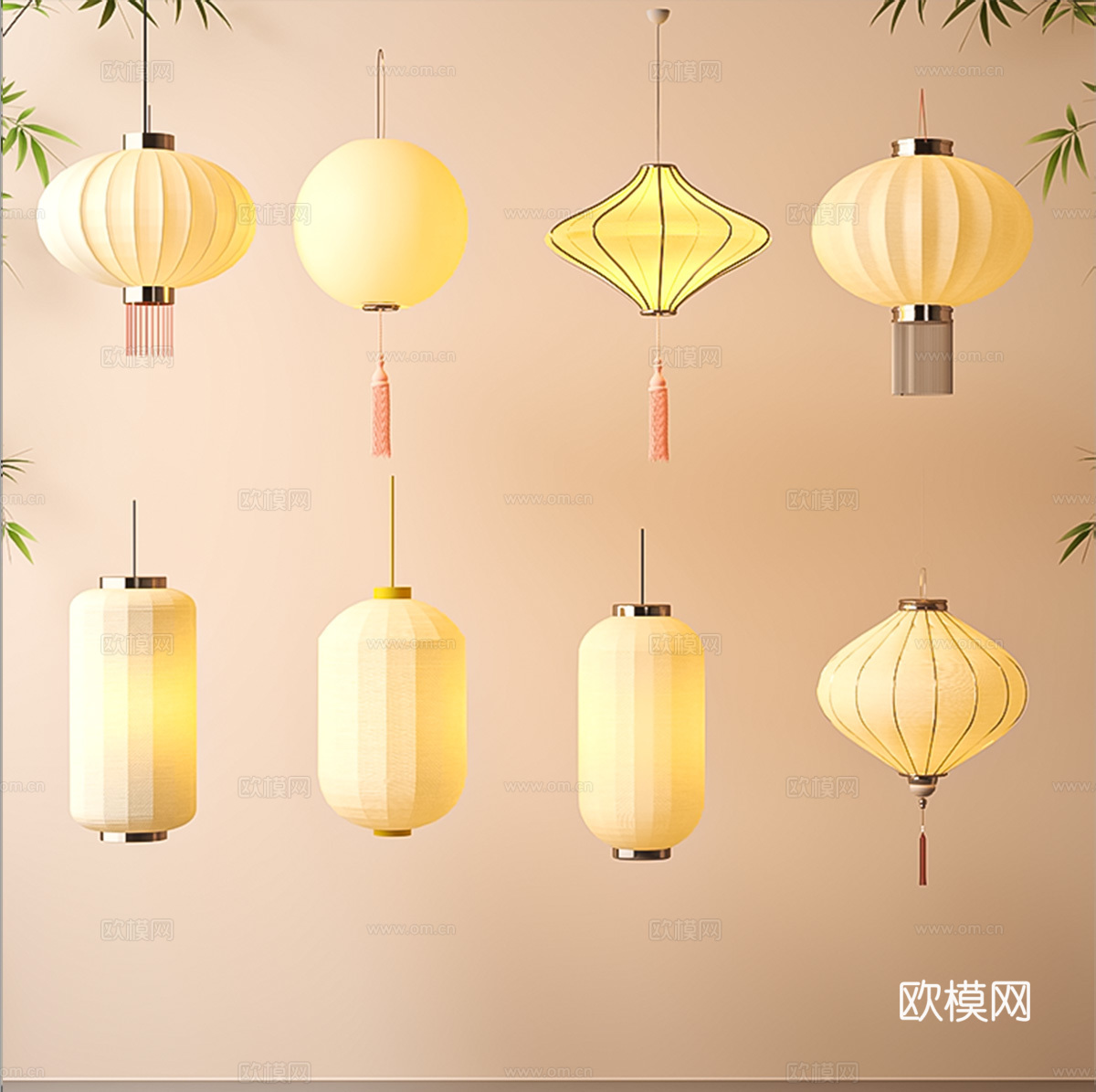 灯笼su模型下载（渲染图1）