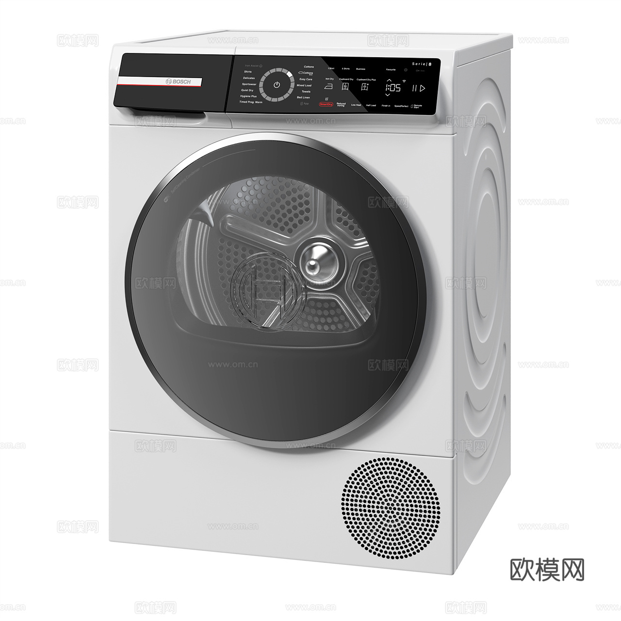 Bosch 现代洗衣机 干衣机 滚筒洗衣机 滚筒干衣机3d模型