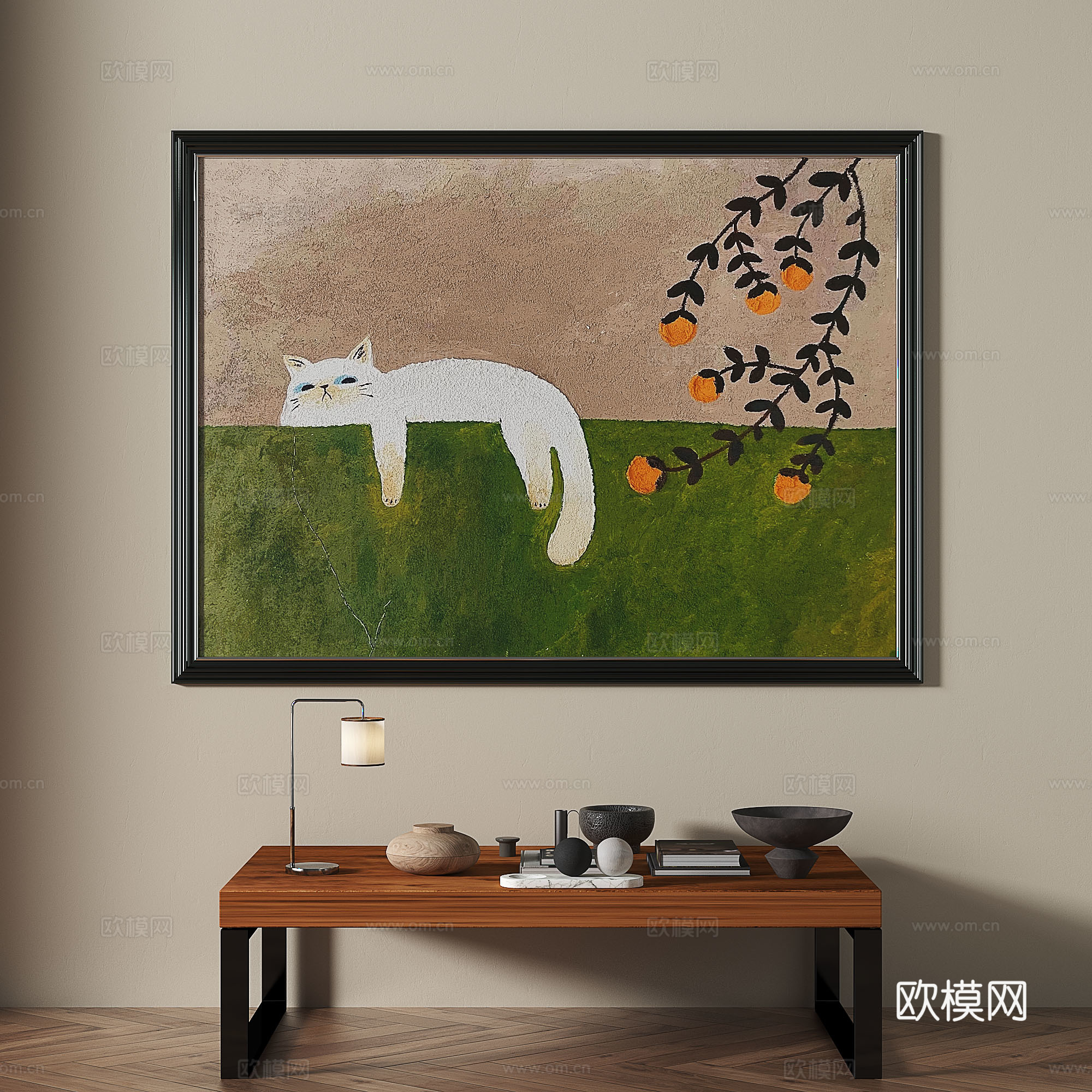 现代，法式，复古，中古，轻奢，侘寂，简约，抽象，装饰画3d模型