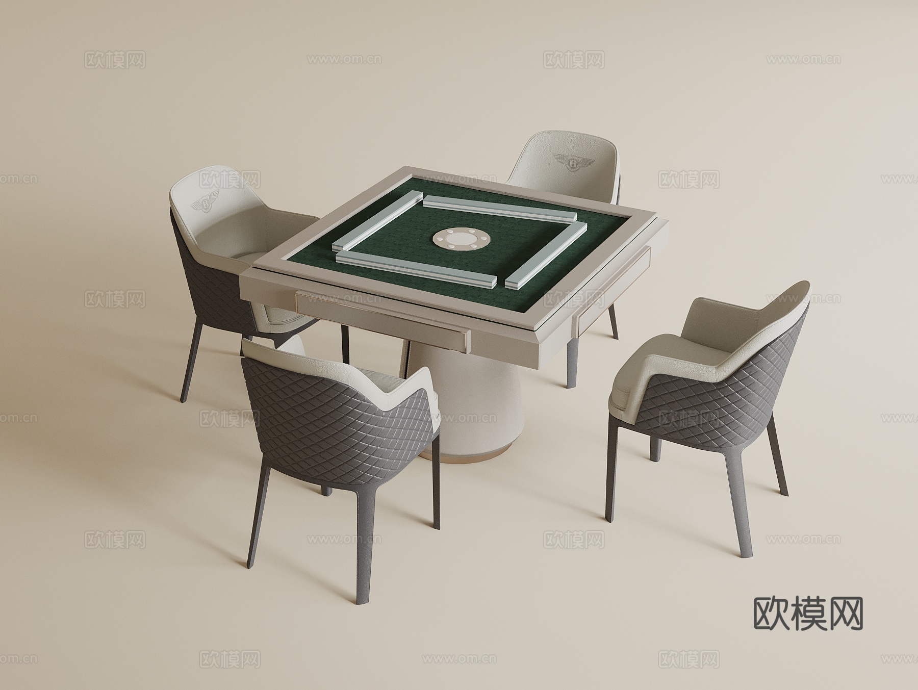 现代麻将桌3d模型