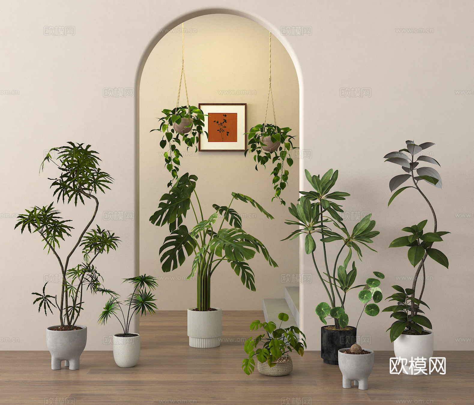 盆栽 绿植 植物 盆景su模型