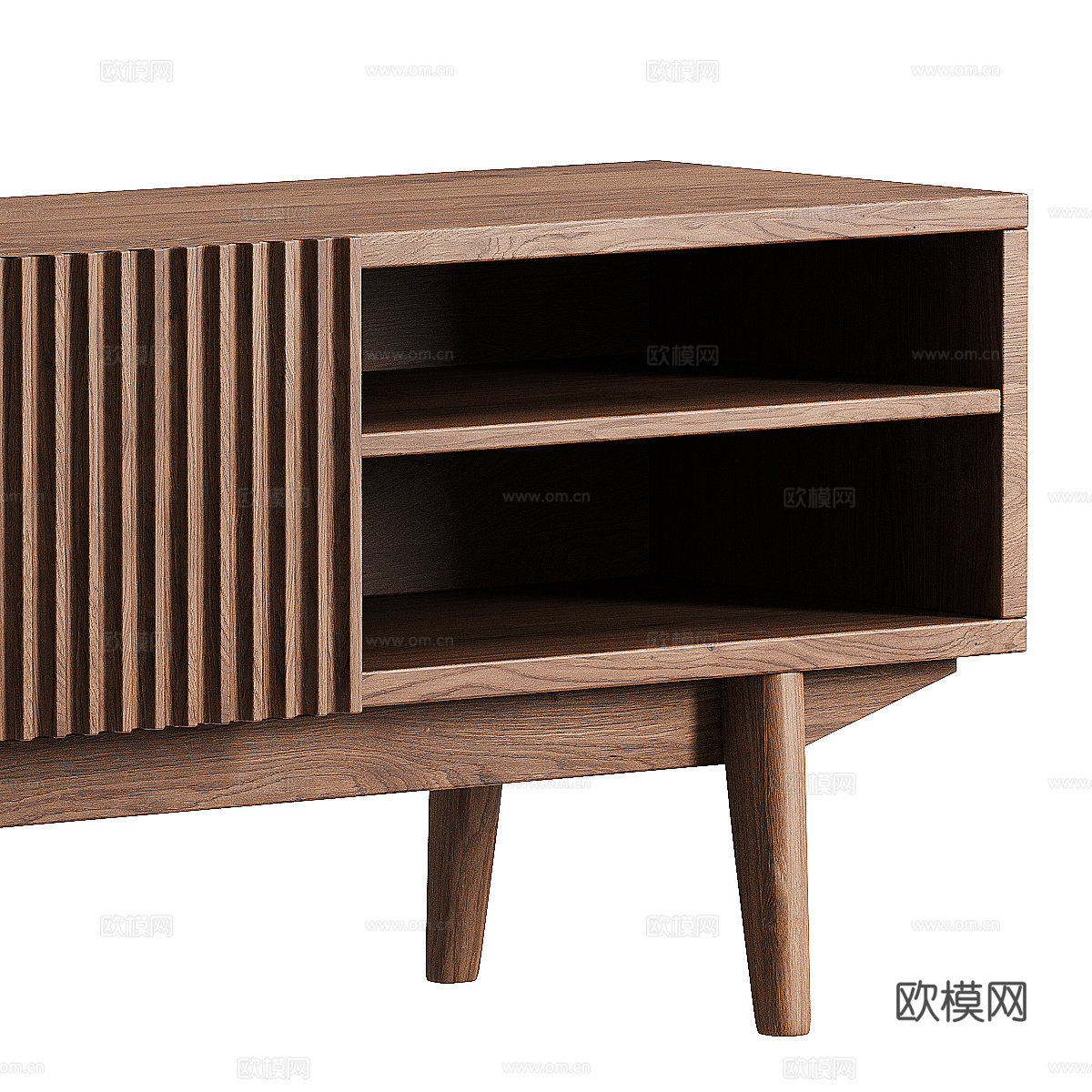 新中式实木电视柜3d模型