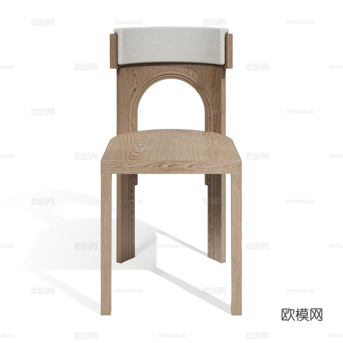 新中式实木餐椅3d模型