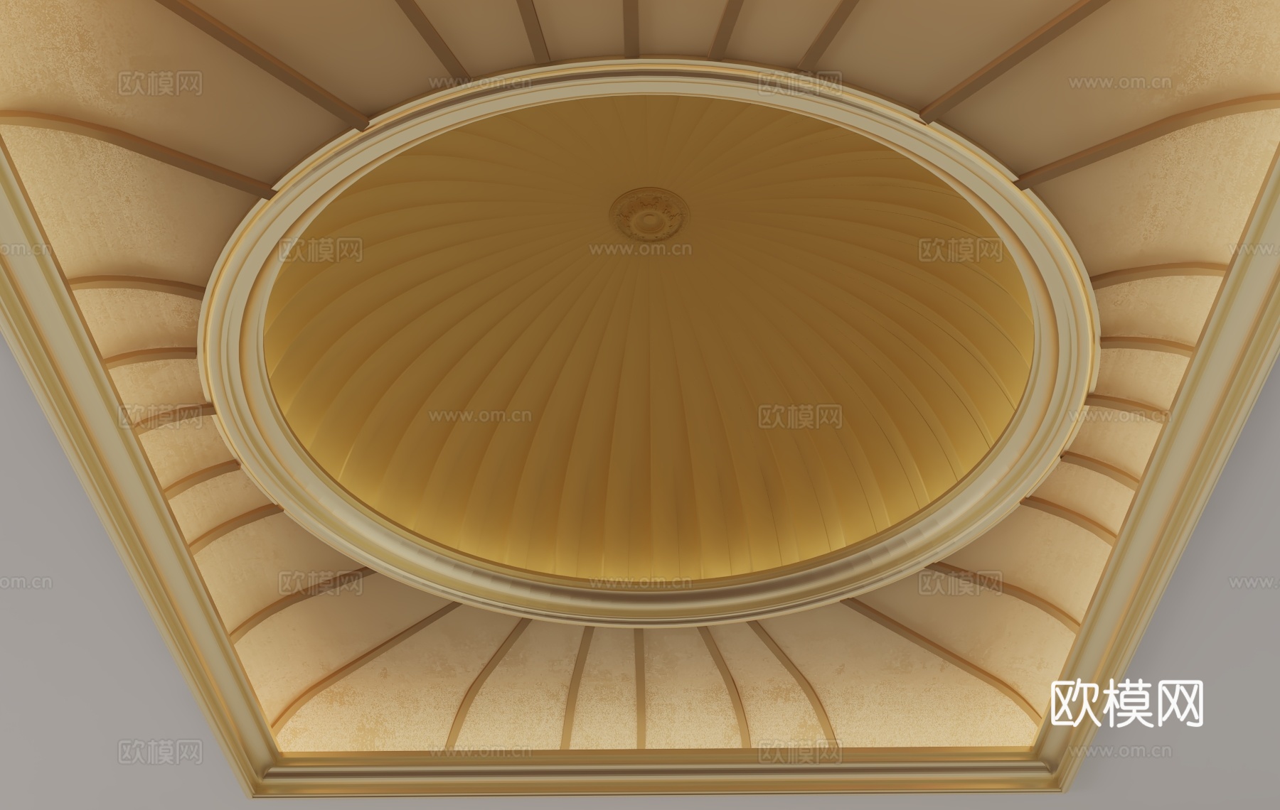 欧式天花吊顶3d模型
