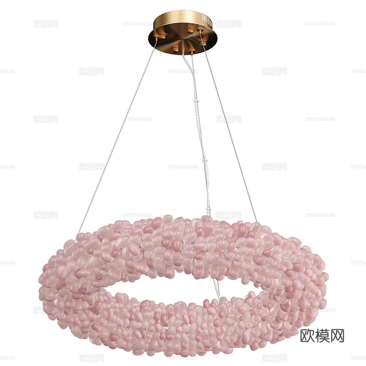 现代意式装饰吊灯3d模型