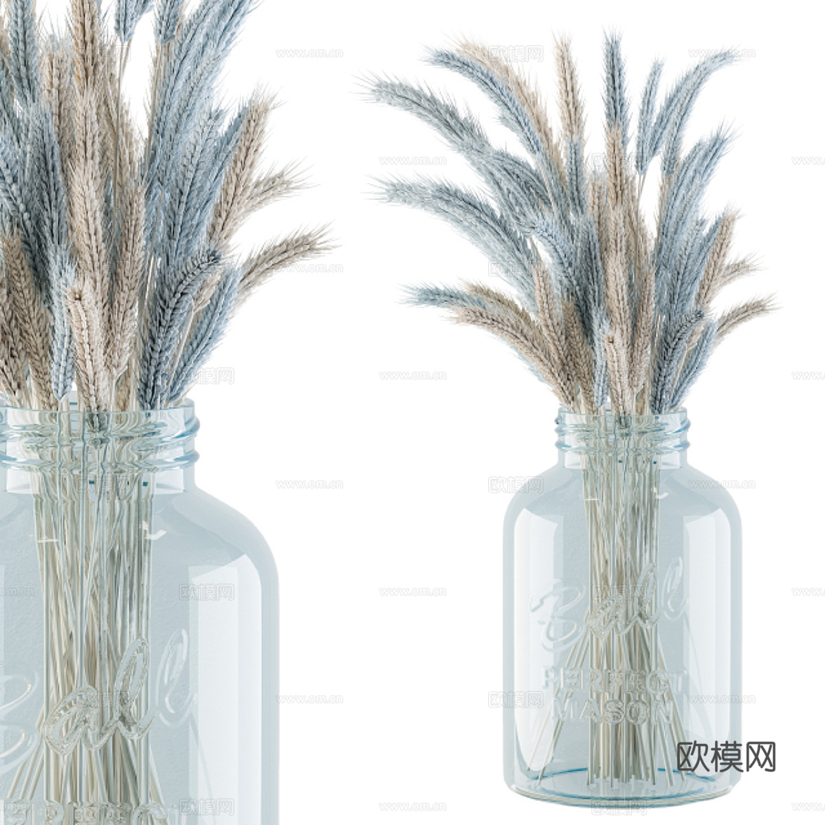 现代北欧麦穗花瓶花艺3d模型
