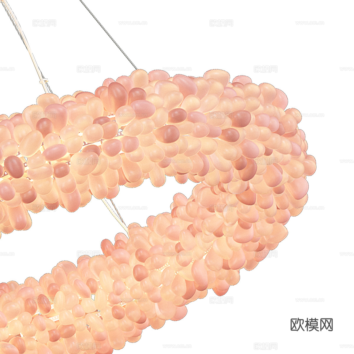 现代意式装饰吊灯3d模型