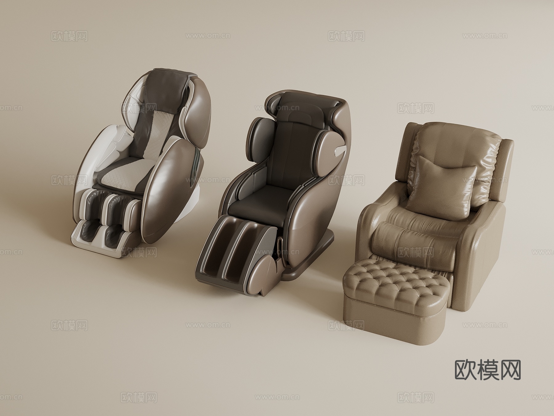 现代按摩椅3d模型