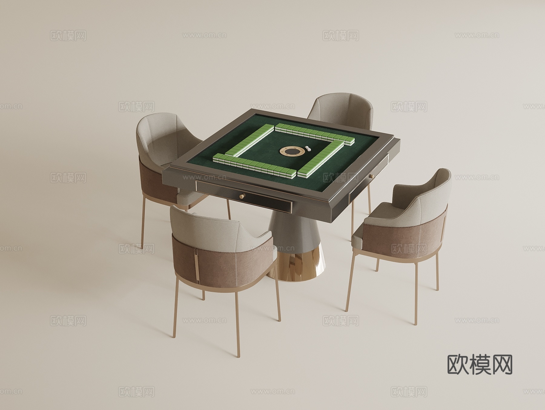 现代麻将桌3d模型