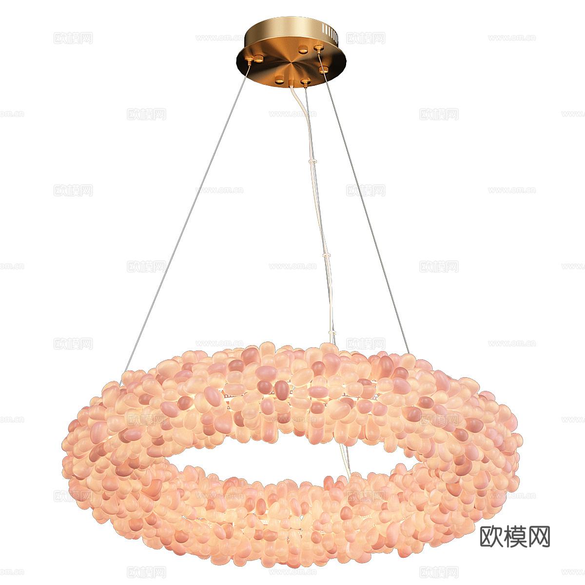 现代意式装饰吊灯3d模型