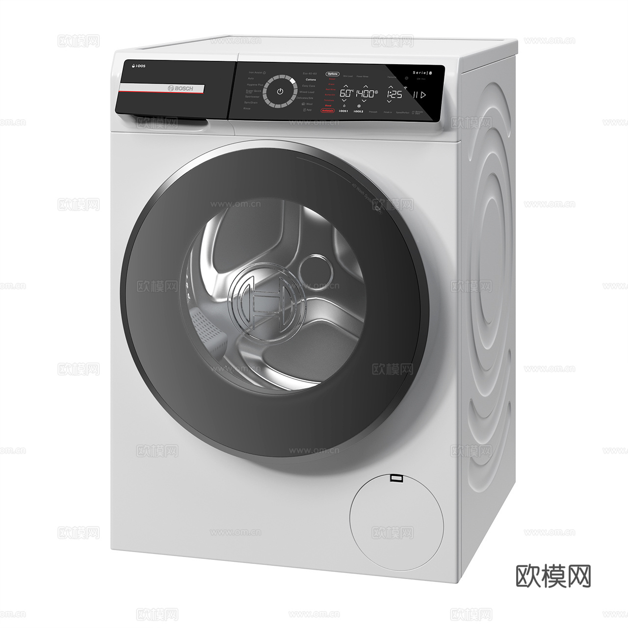 Bosch 博世 现代洗衣机 干衣机 滚筒洗衣机 滚筒干衣机3d模型