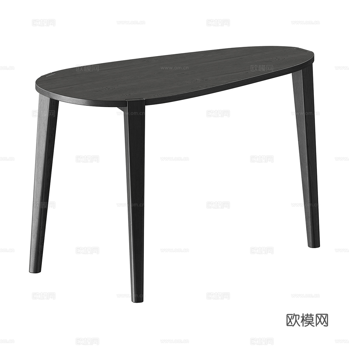 现代意式实木小茶桌3d模型