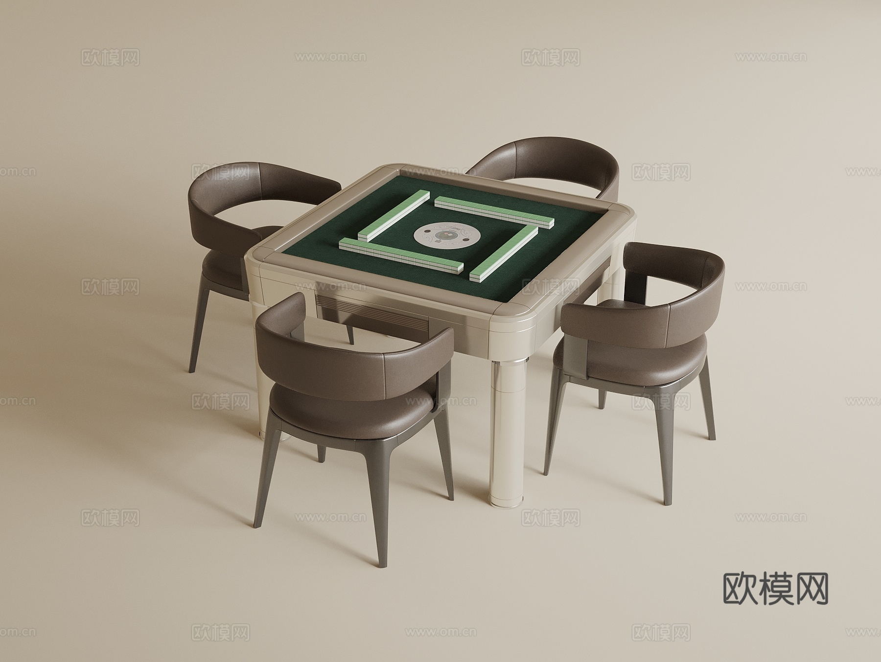 现代麻将桌3d模型