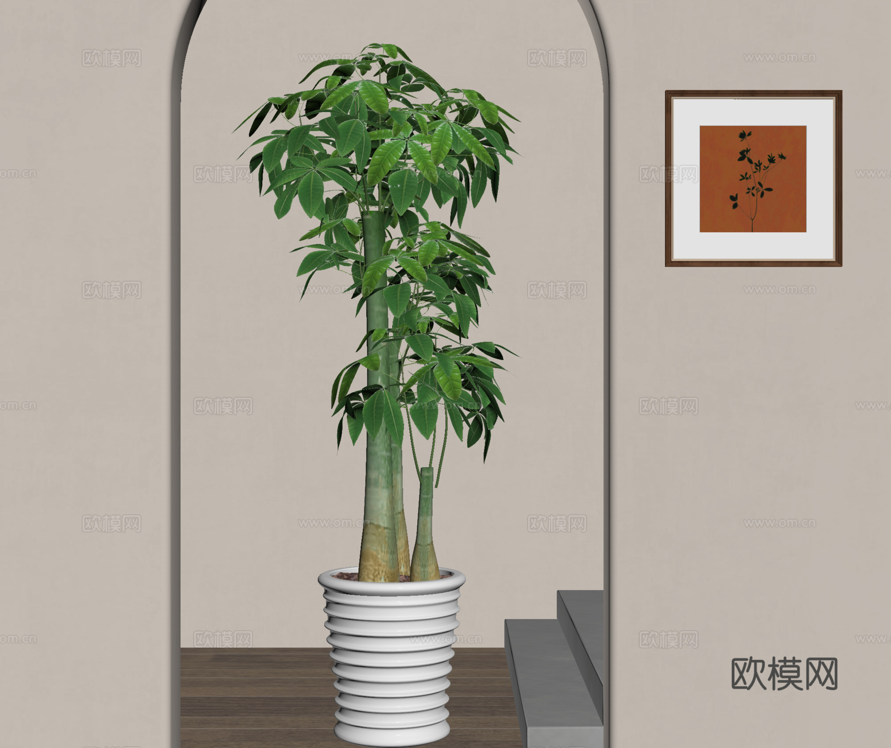 盆栽 盆景 绿植 植物su模型
