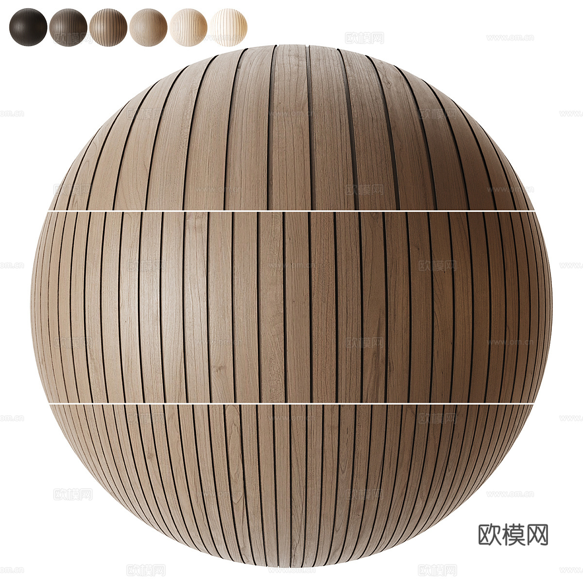 新中式木板 桑拿板 长城板 木地板3d模型