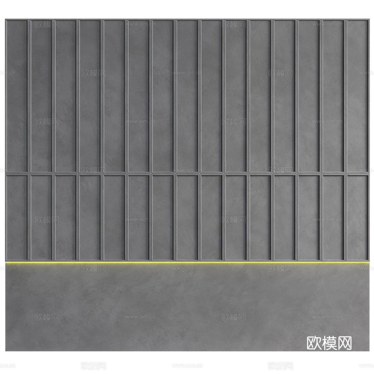 现代意式极简装饰墙板3d模型