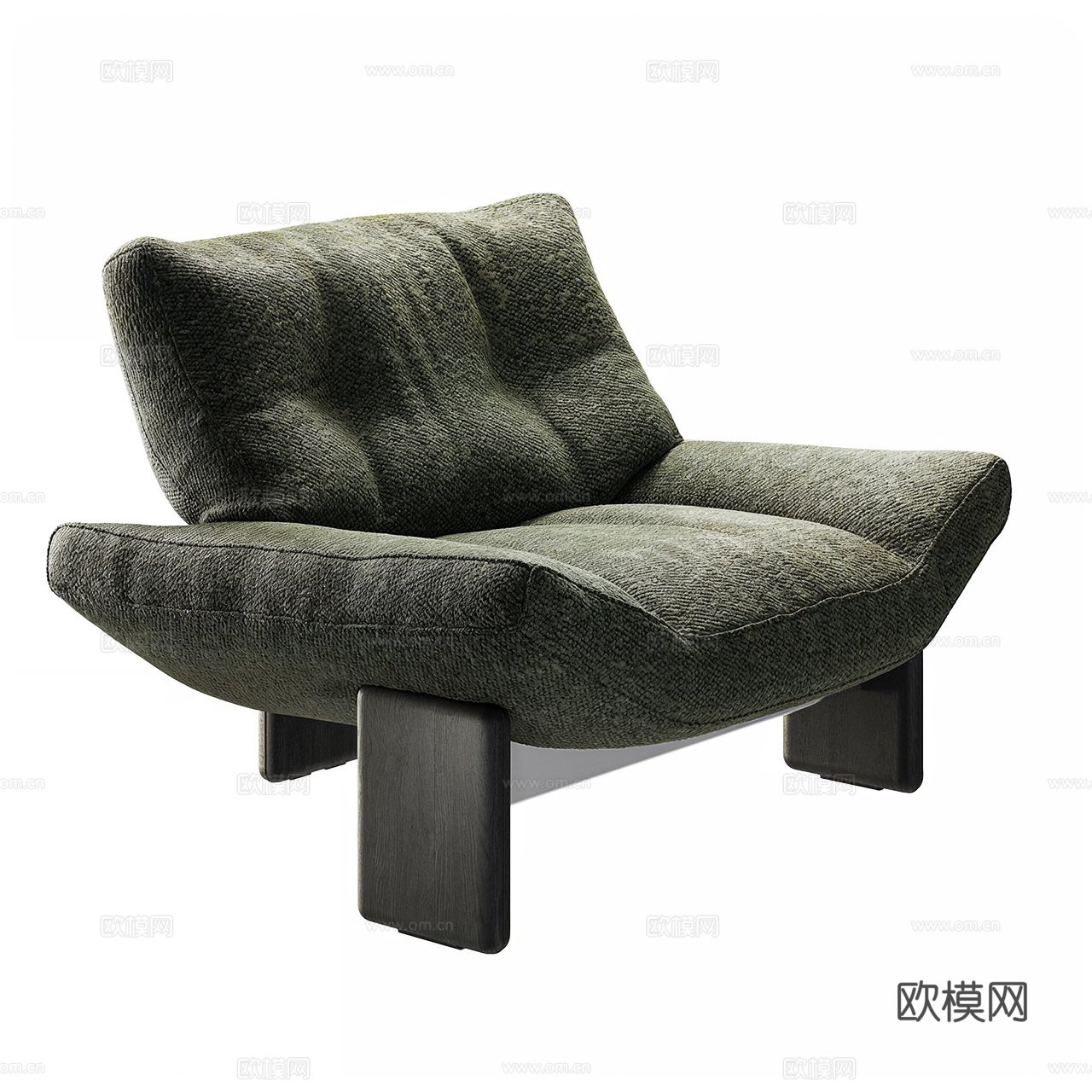 Minotti 现代休闲椅 扶手椅 沙发椅 布艺休闲椅 布椅3d模型
