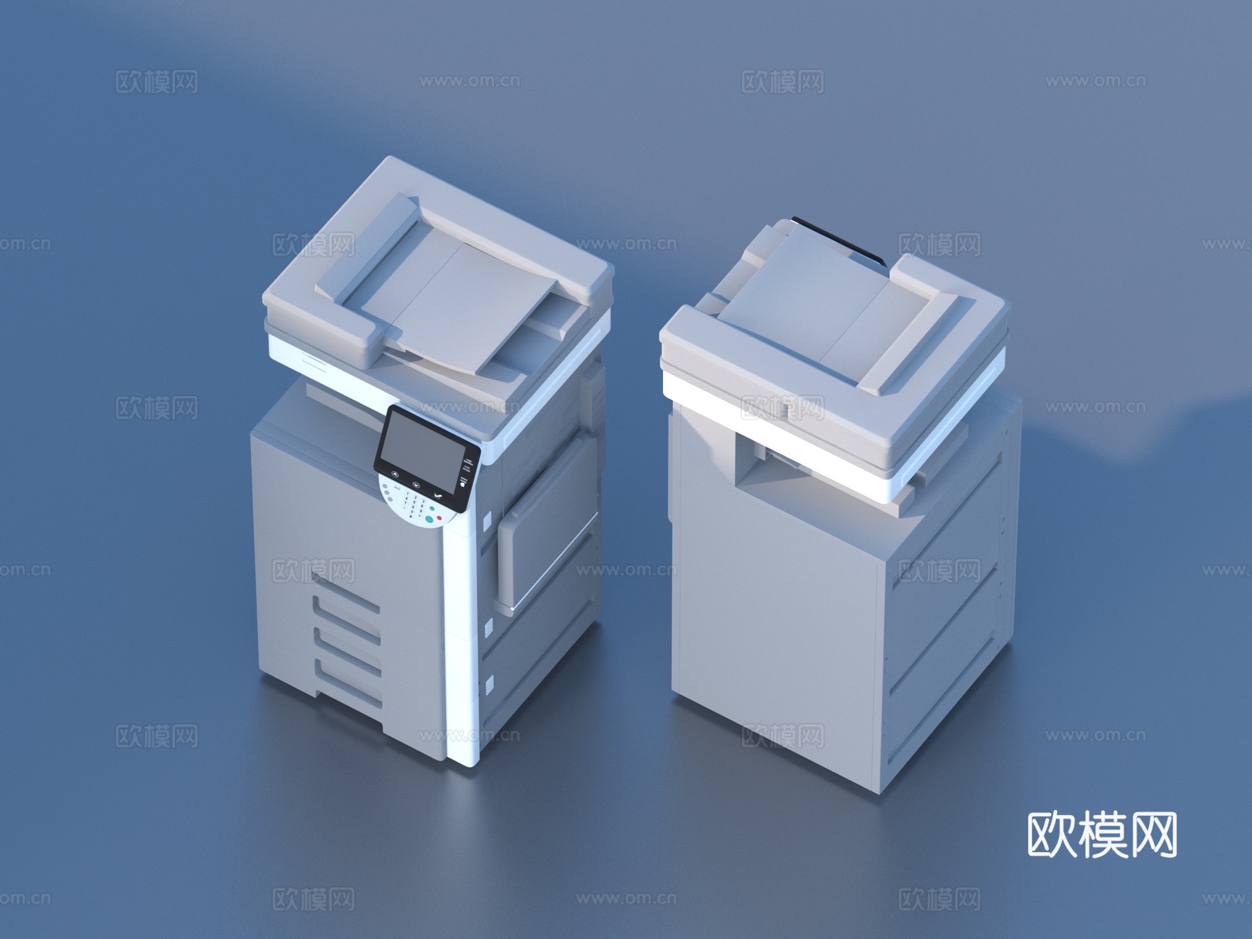 打印机 复印机 扫描机  办公设备3d模型
